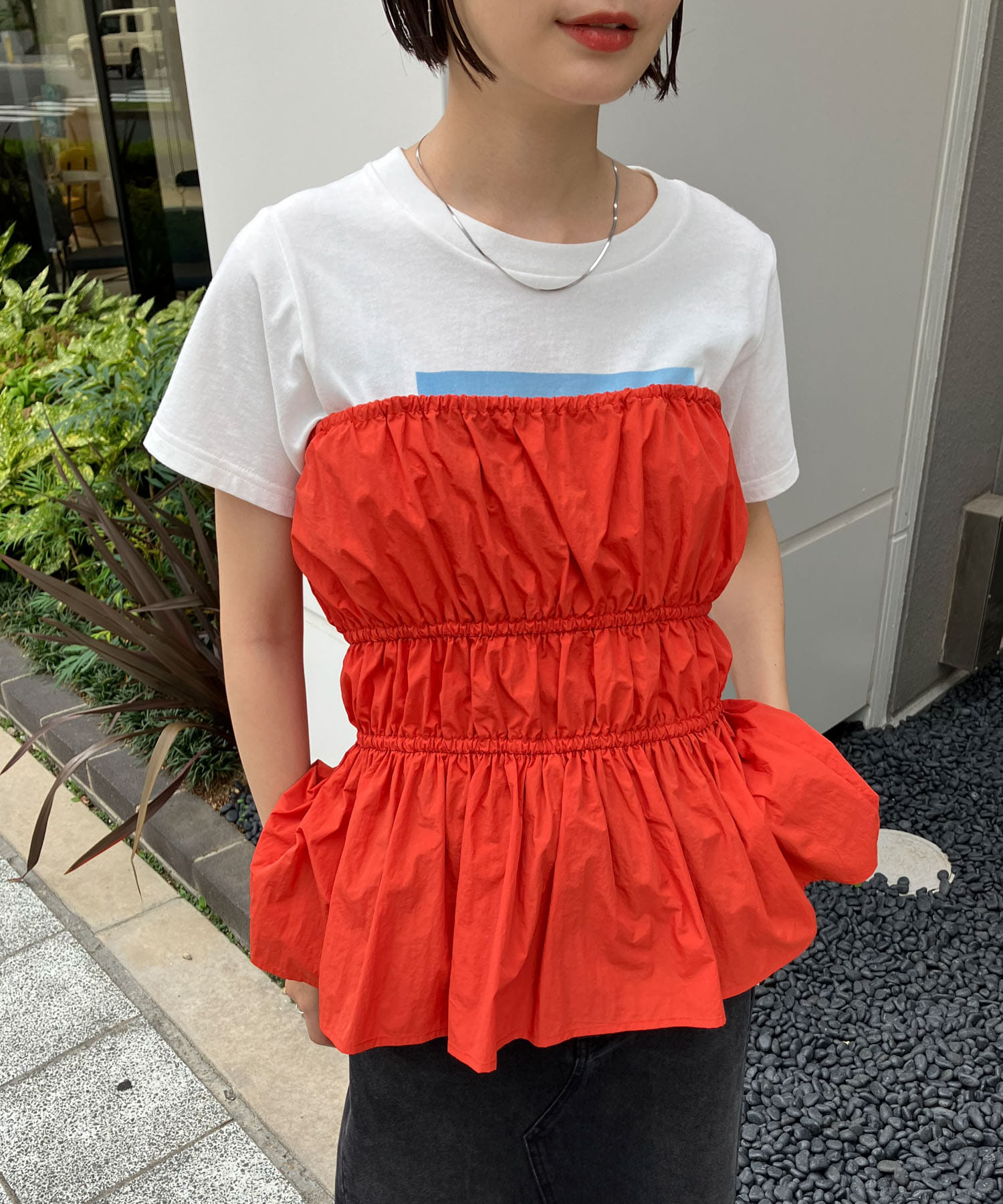 身長：160cm サイズ：one