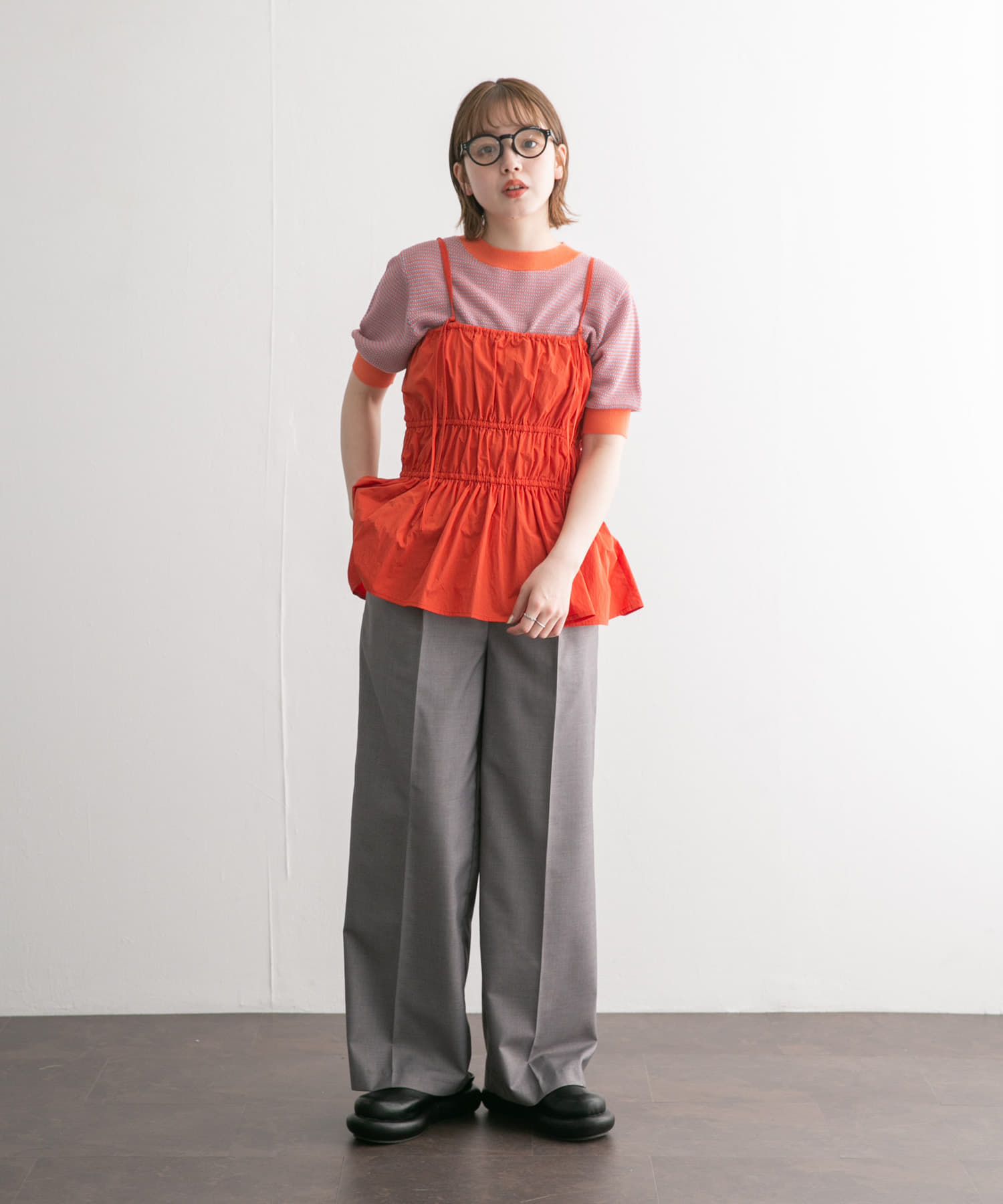 身長：160cm サイズ：one