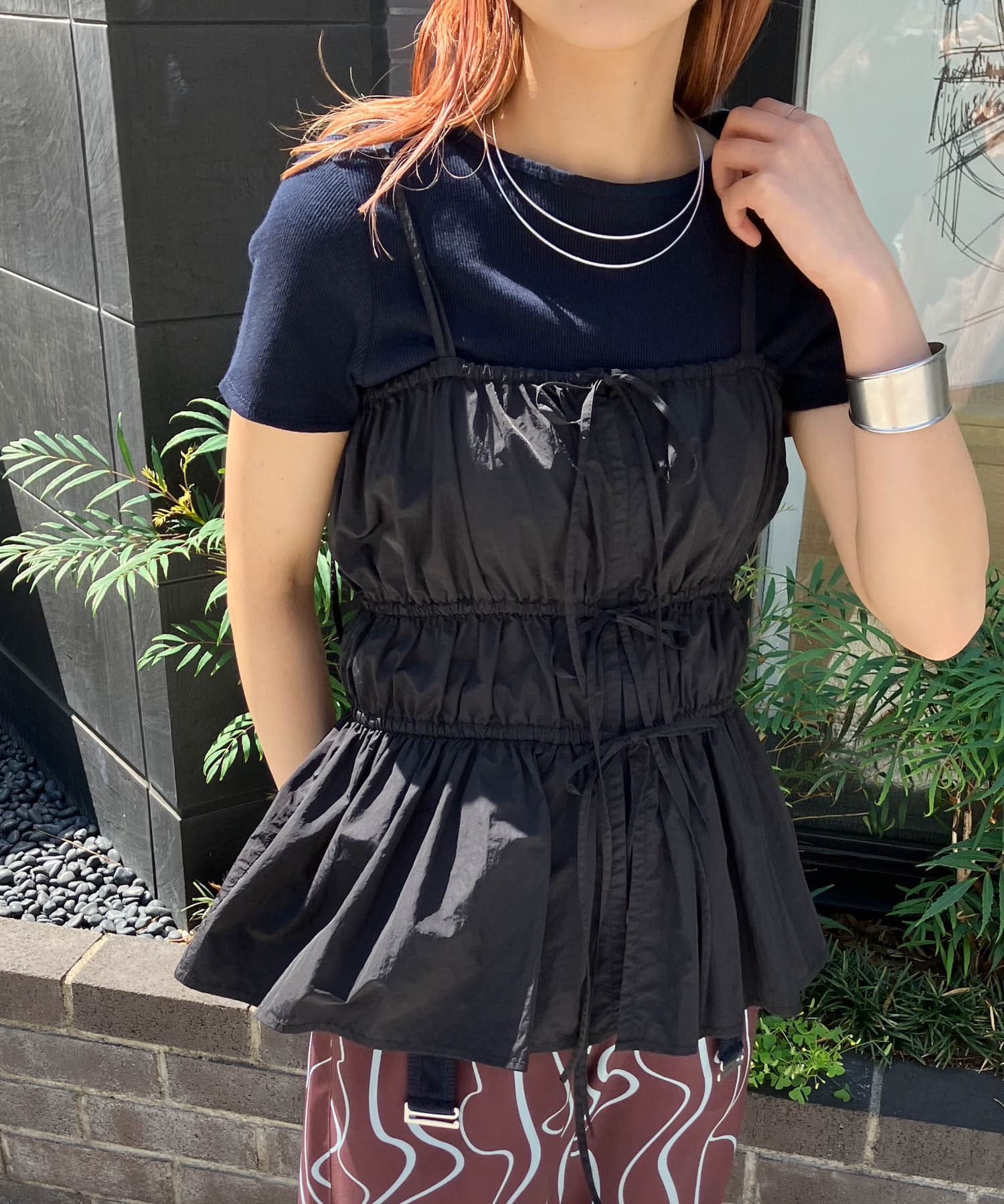身長：166cm サイズ：one