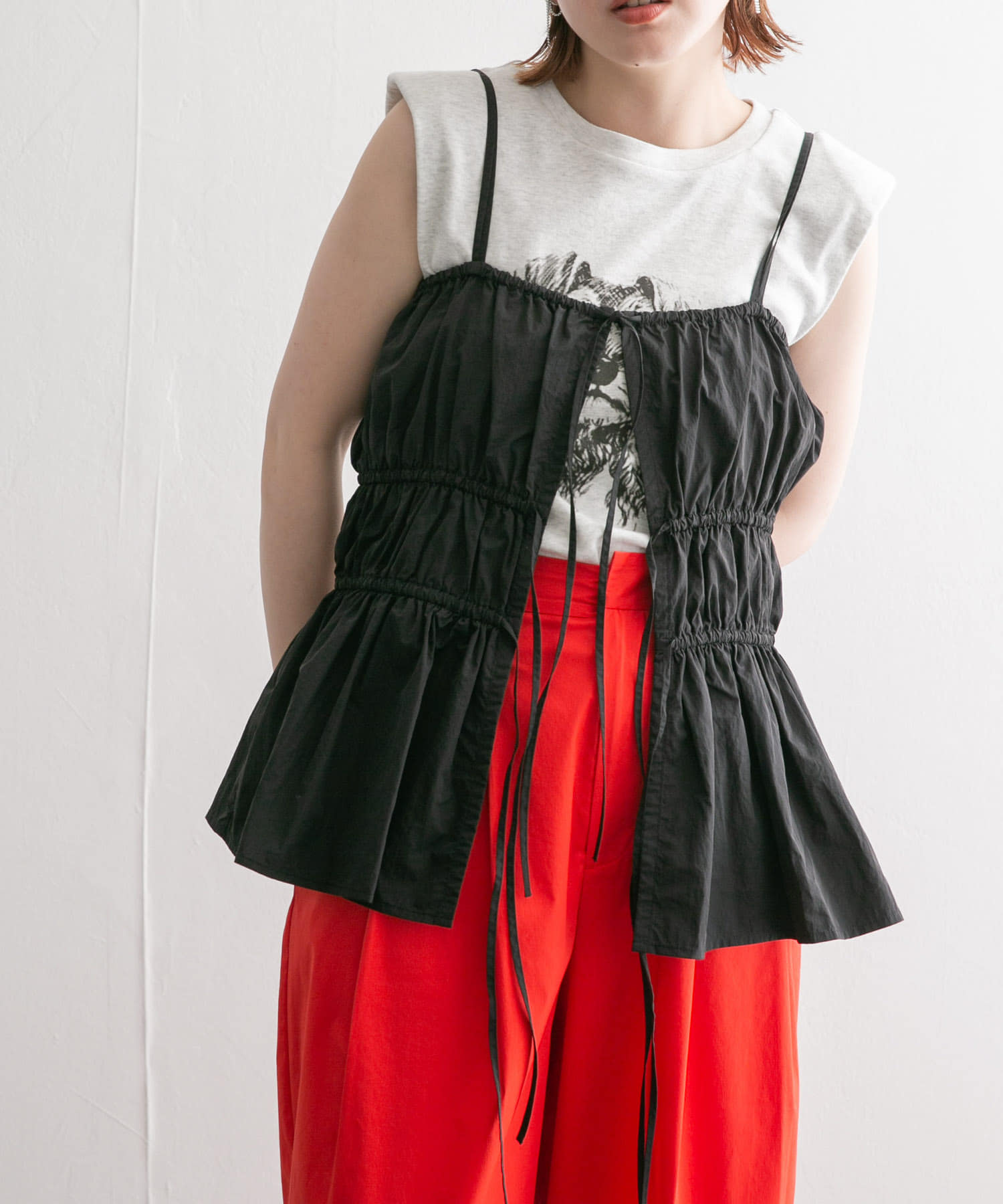 身長：160cm サイズ：one
