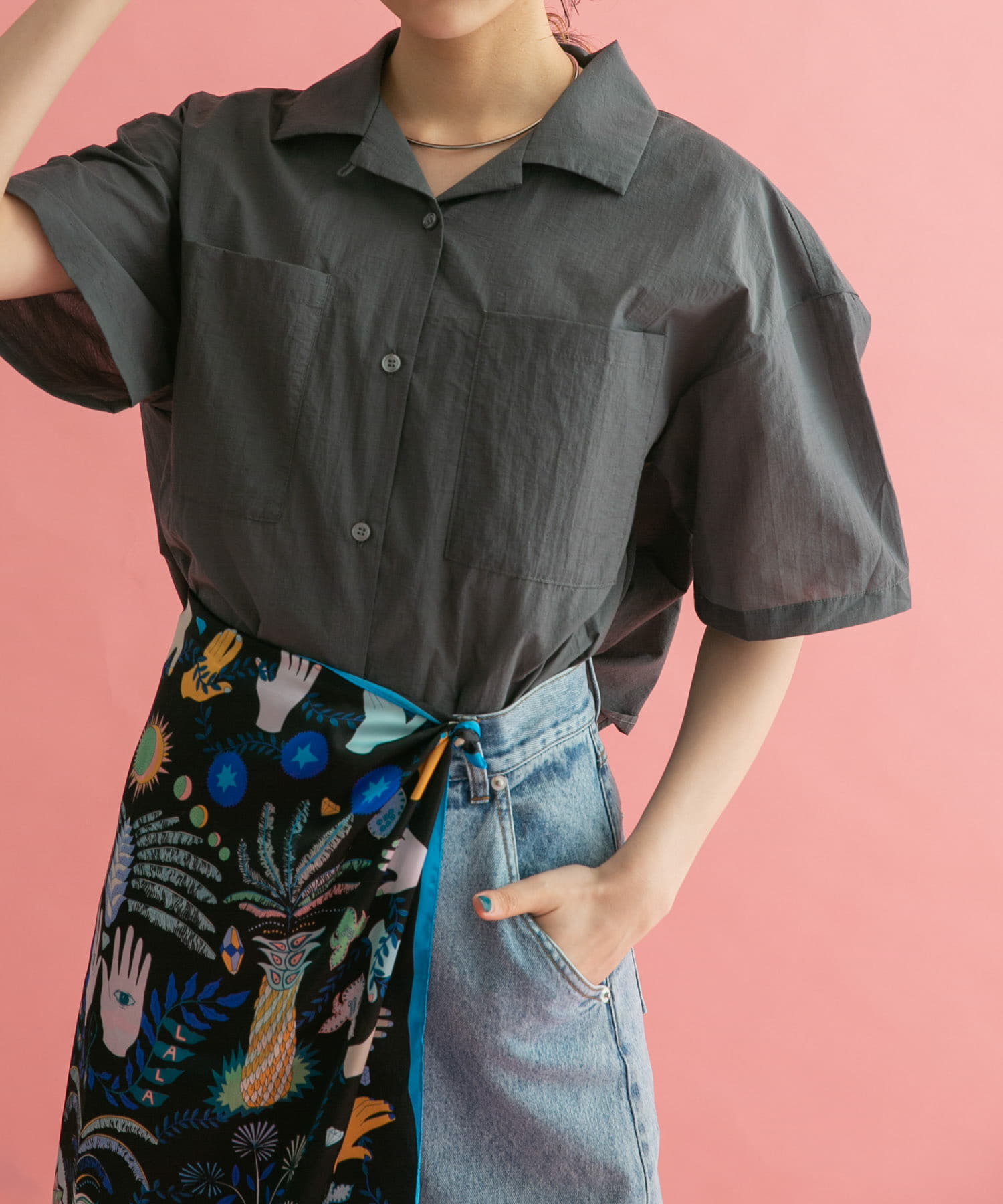 身長：160cm サイズ：one