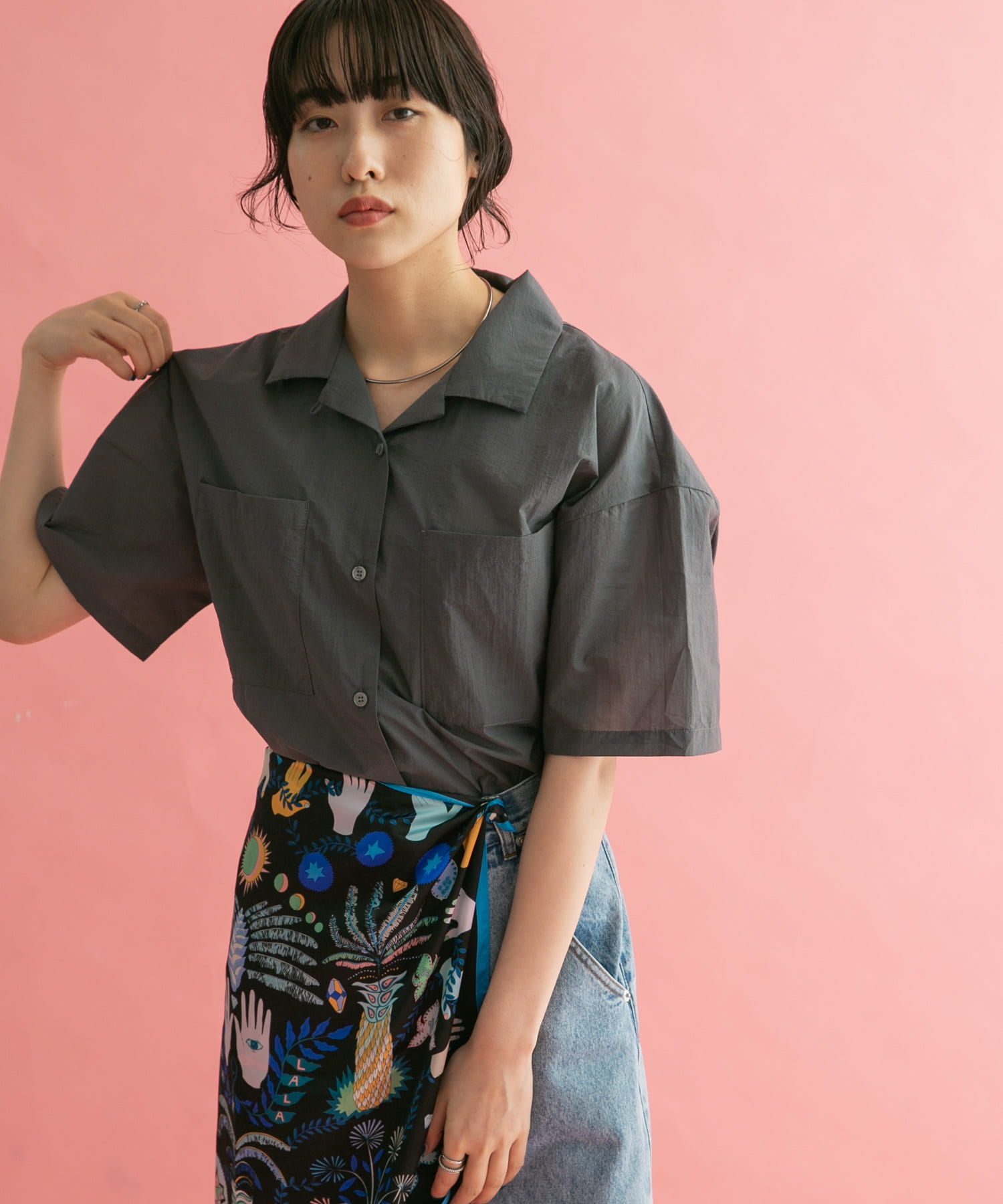 身長：160cm サイズ：one