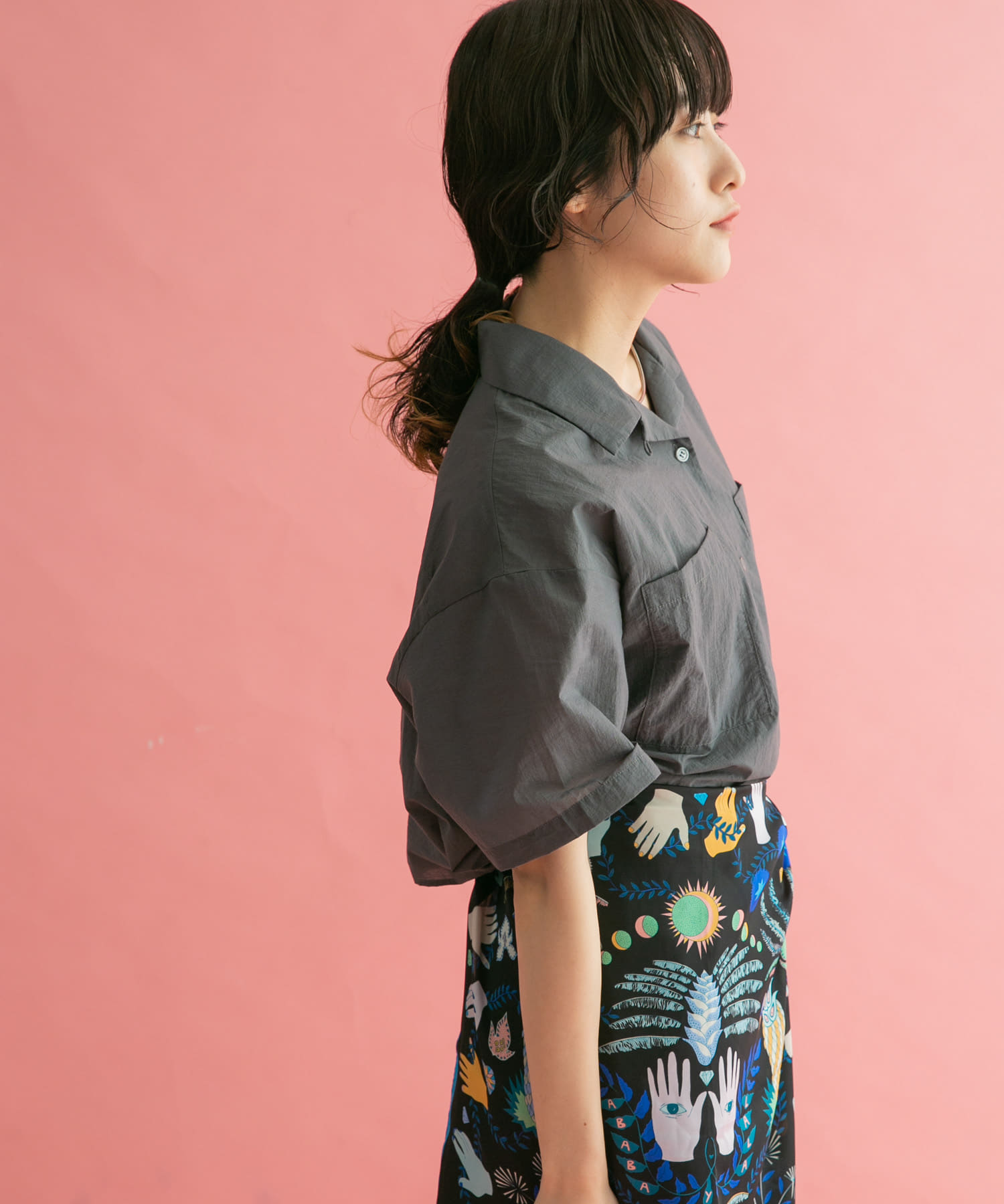 身長：160cm サイズ：one