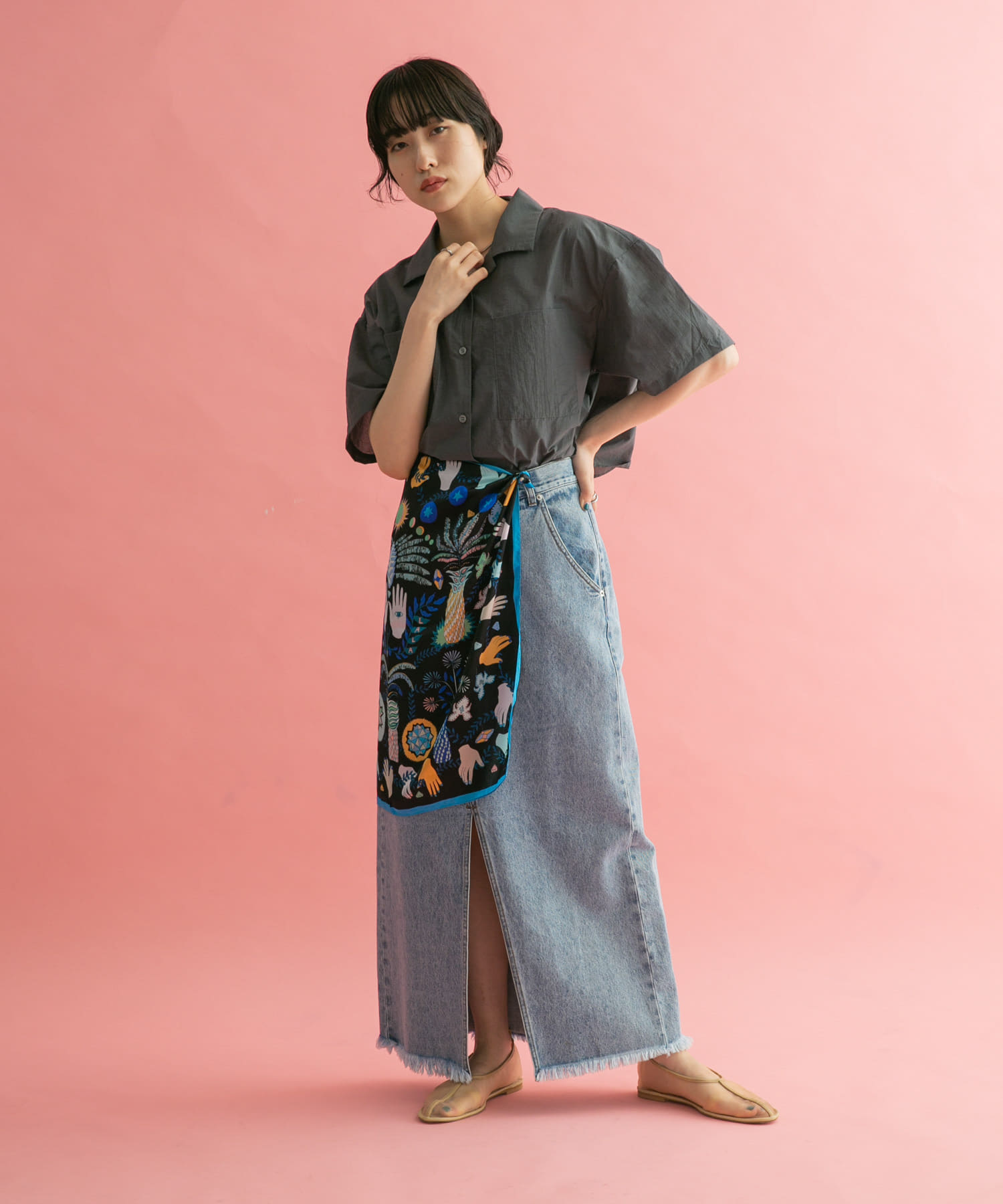 身長：160cm サイズ：one