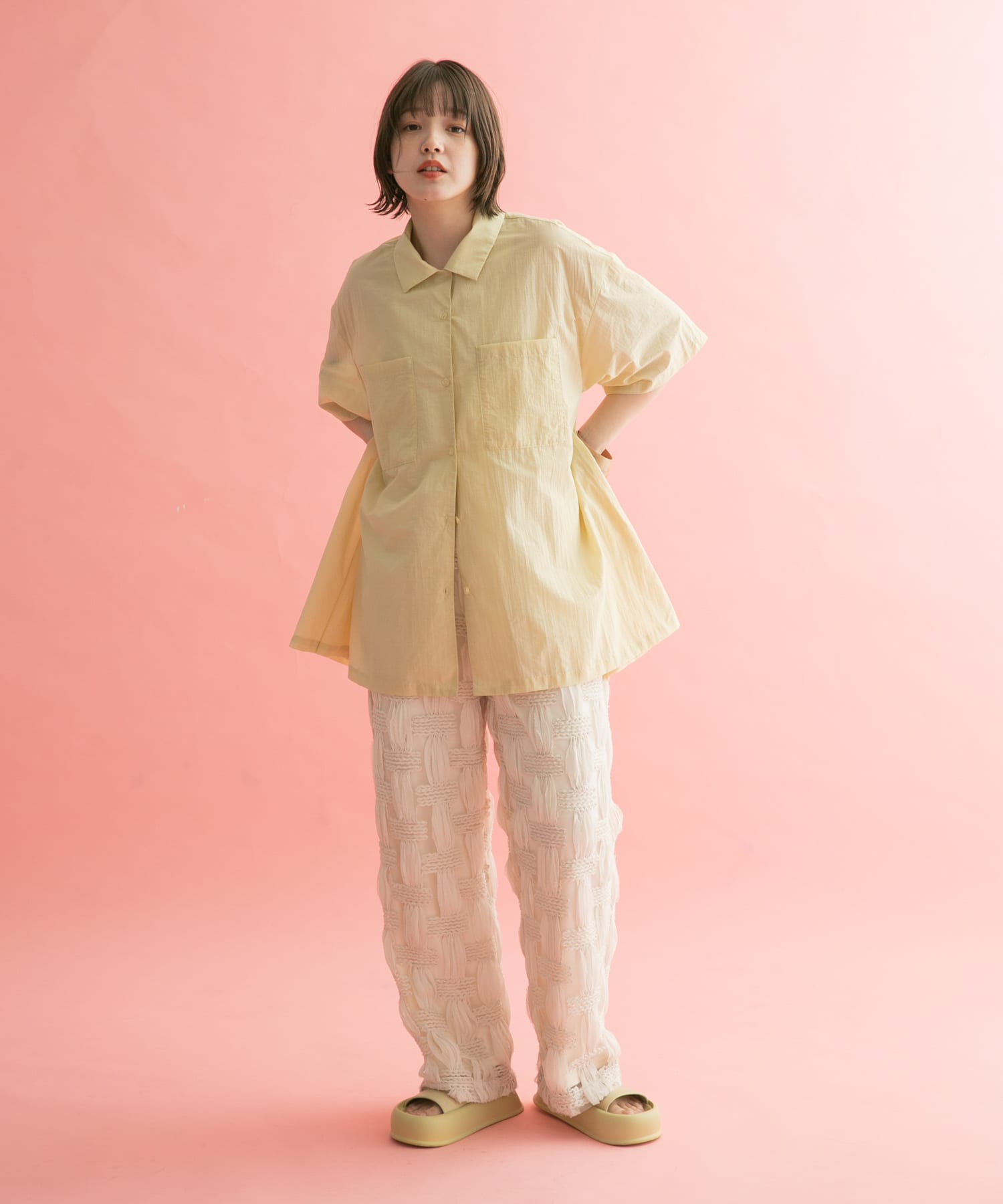 身長：160cm サイズ：one