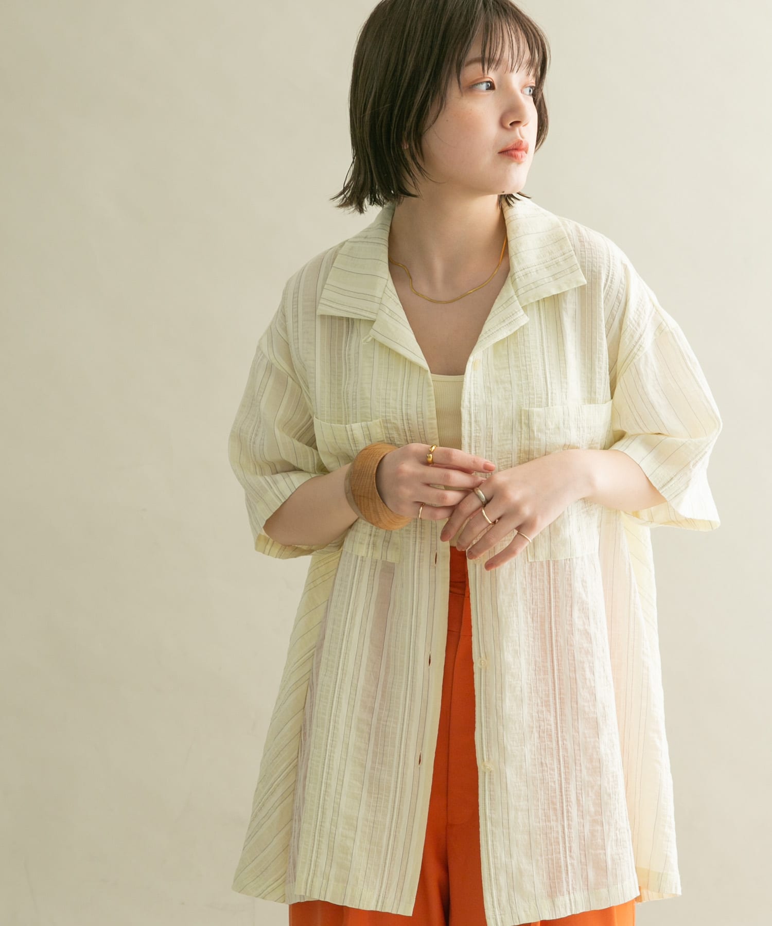 身長：160cm サイズ：one