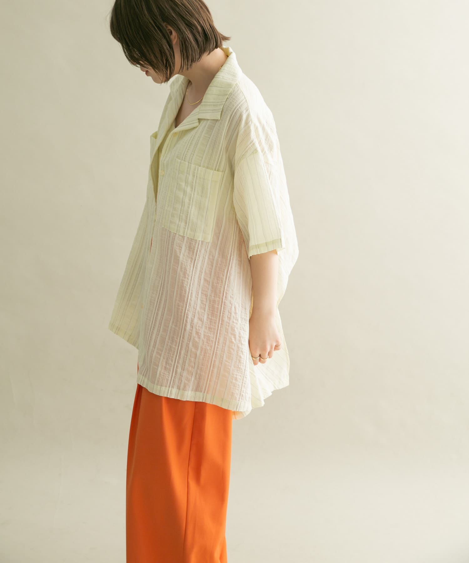 身長：160cm サイズ：one
