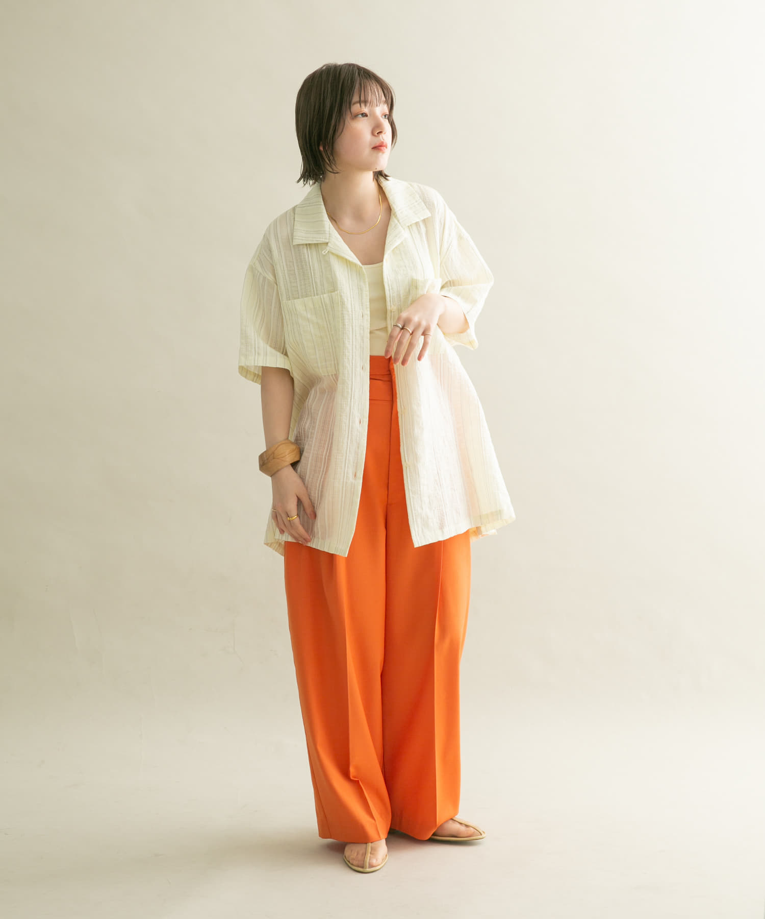 身長：160cm サイズ：one