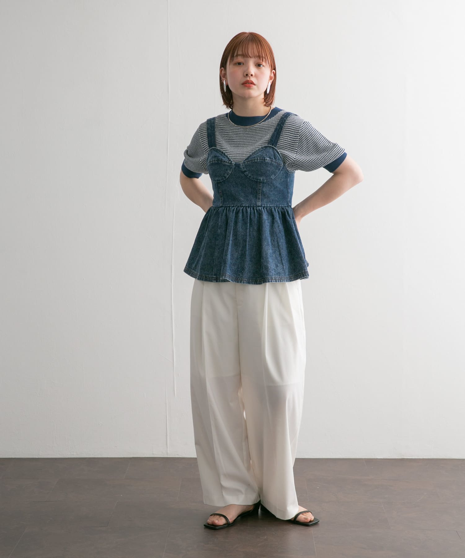 身長：160cm サイズ：one