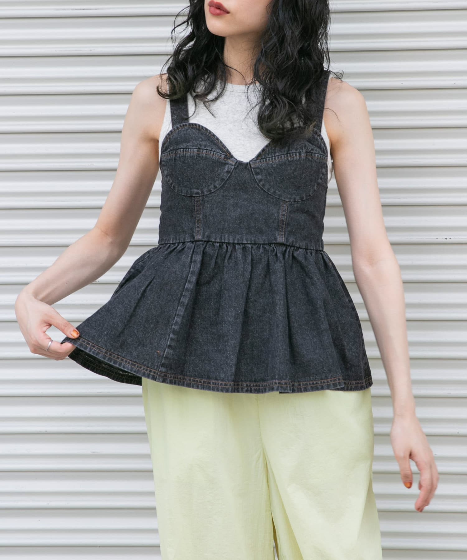 身長：160cm サイズ：one