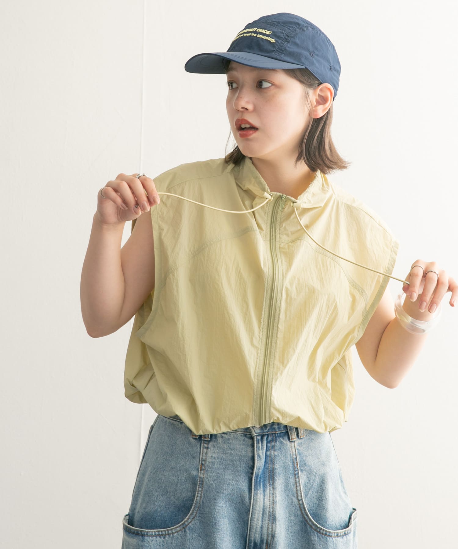 身長：160cm サイズ：one