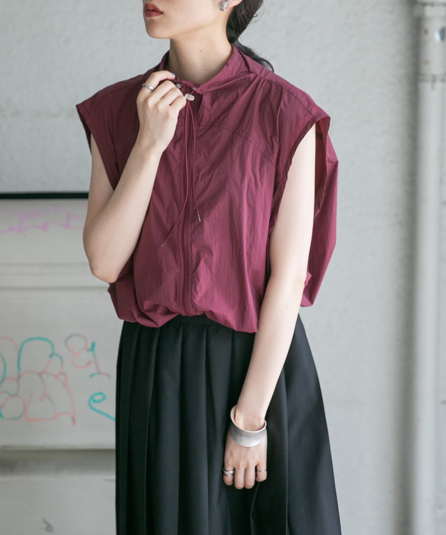 身長：160cm サイズ：one