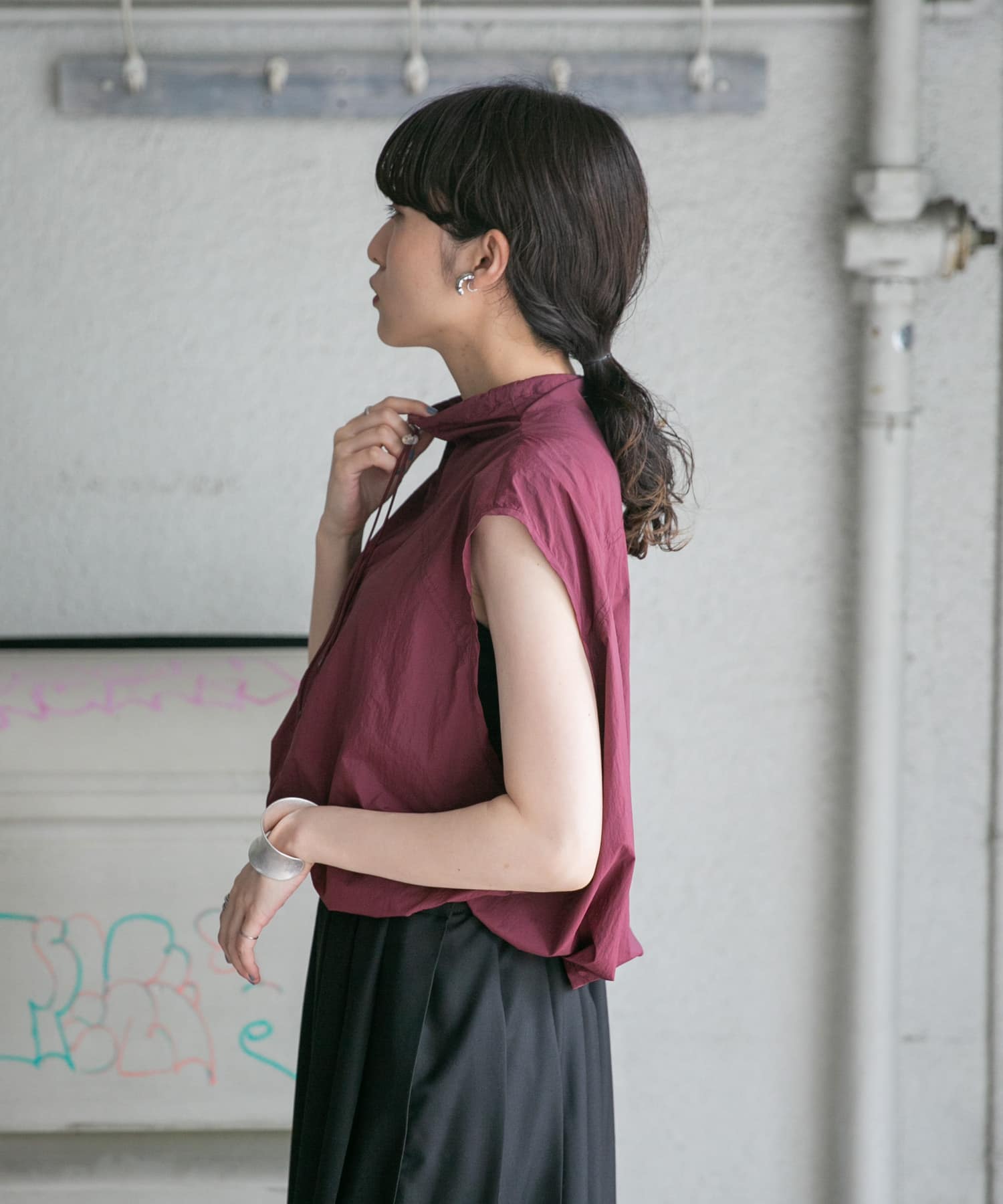身長：160cm サイズ：one