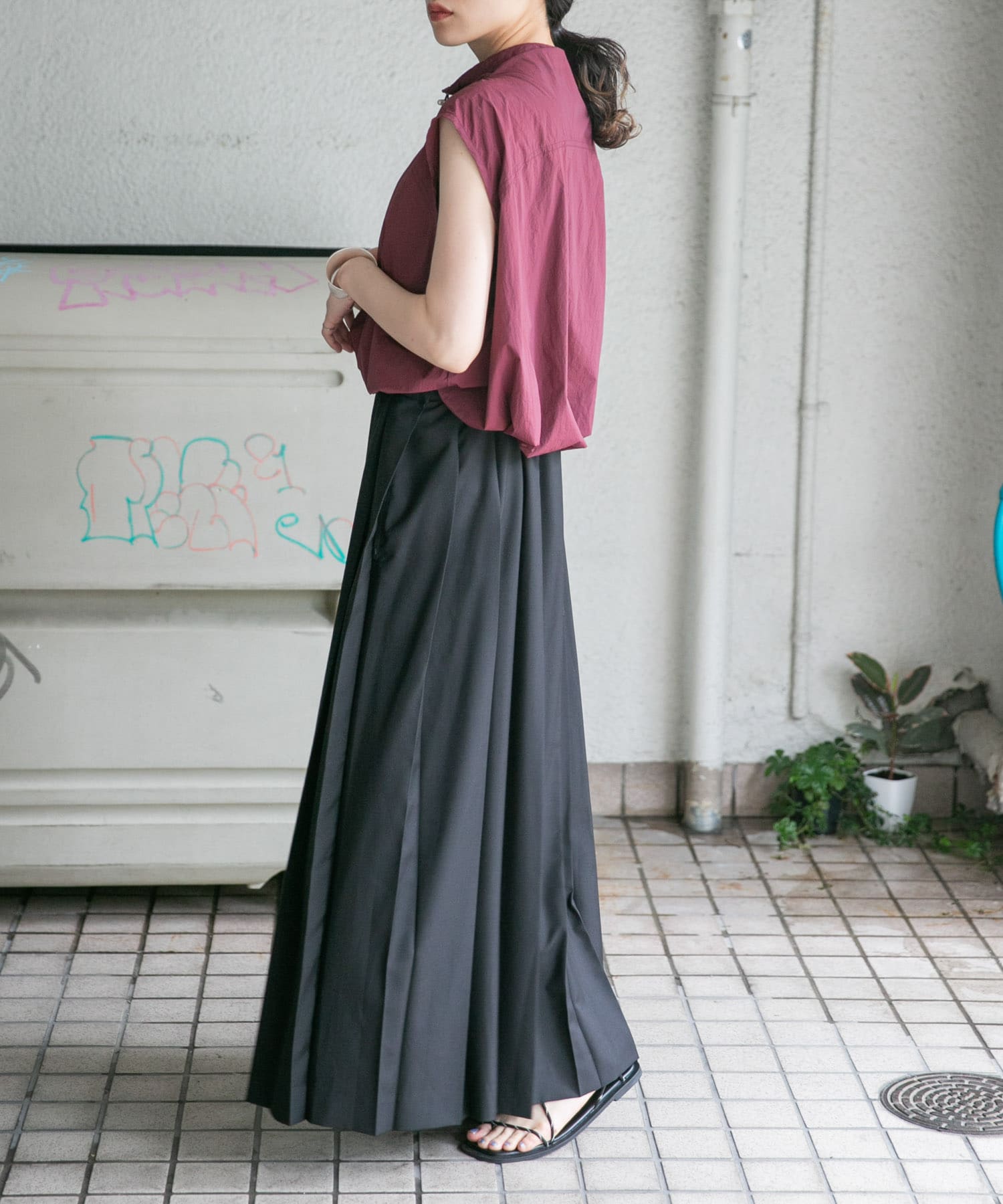 身長：160cm サイズ：one
