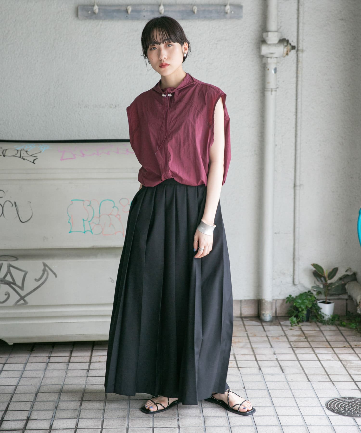 身長：160cm サイズ：one