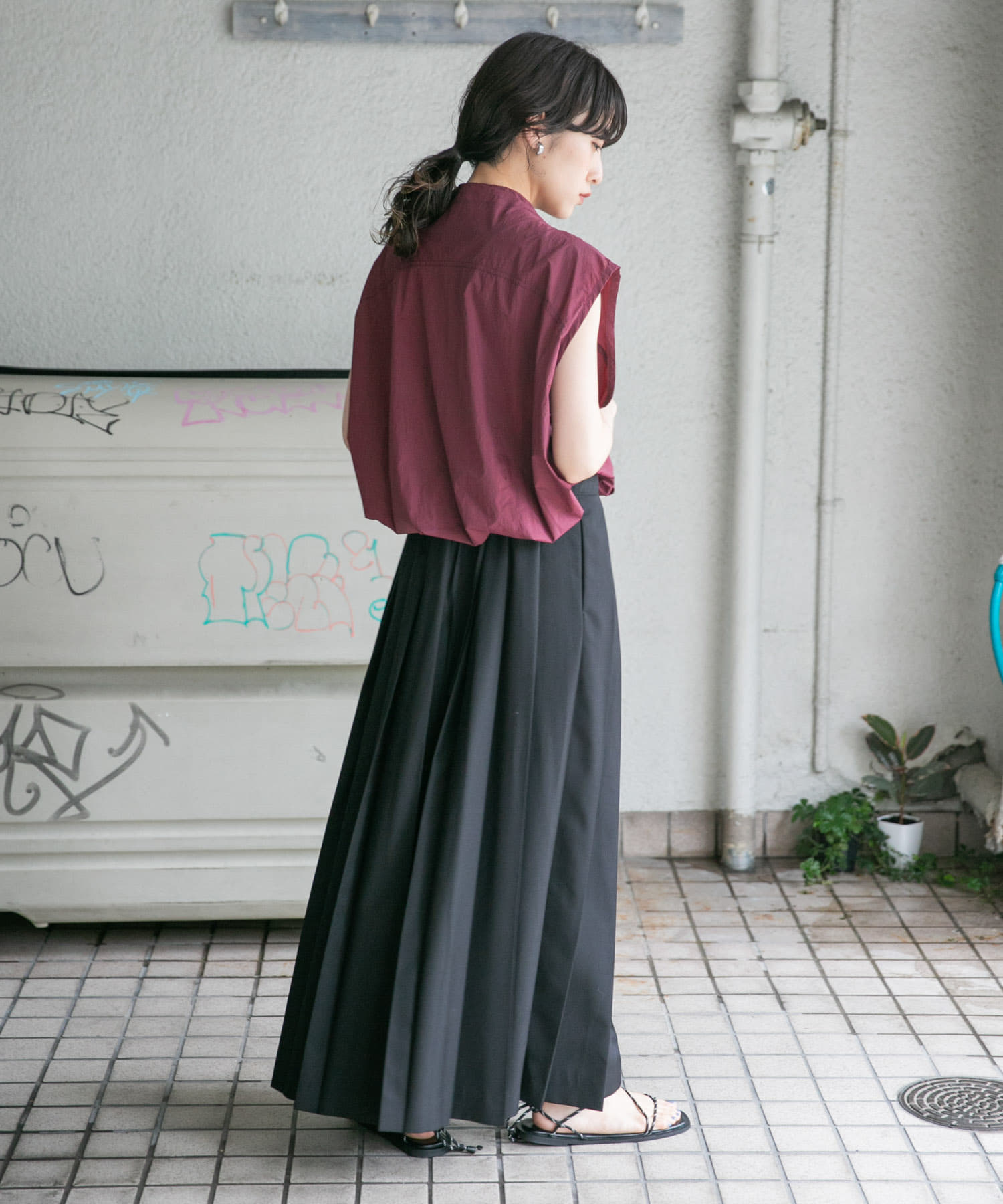 身長：160cm サイズ：one