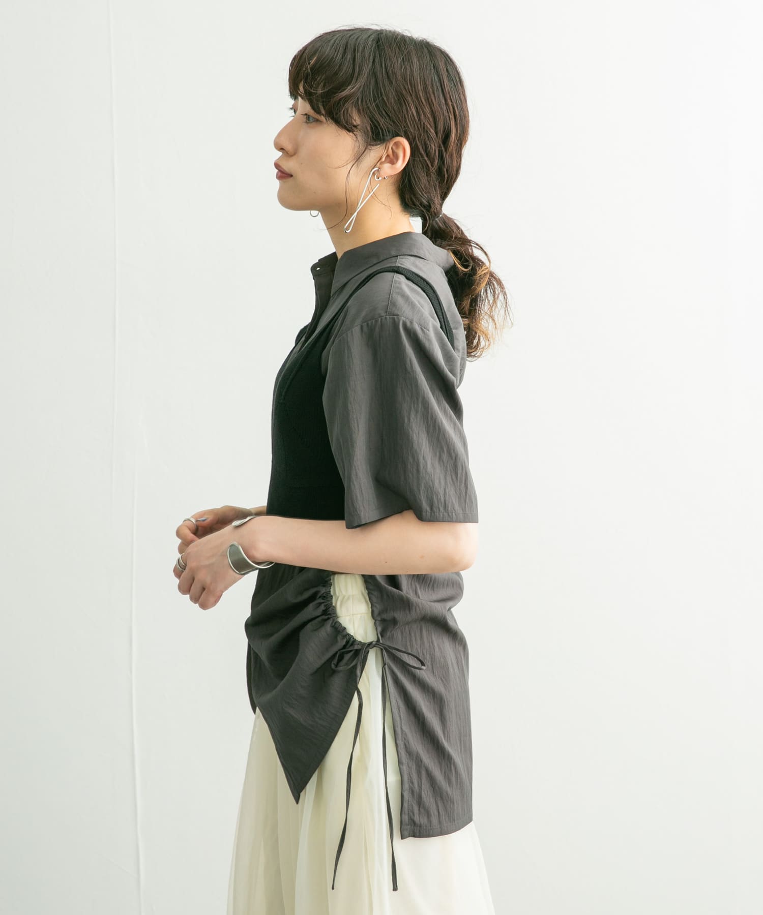 身長：160cm サイズ：one