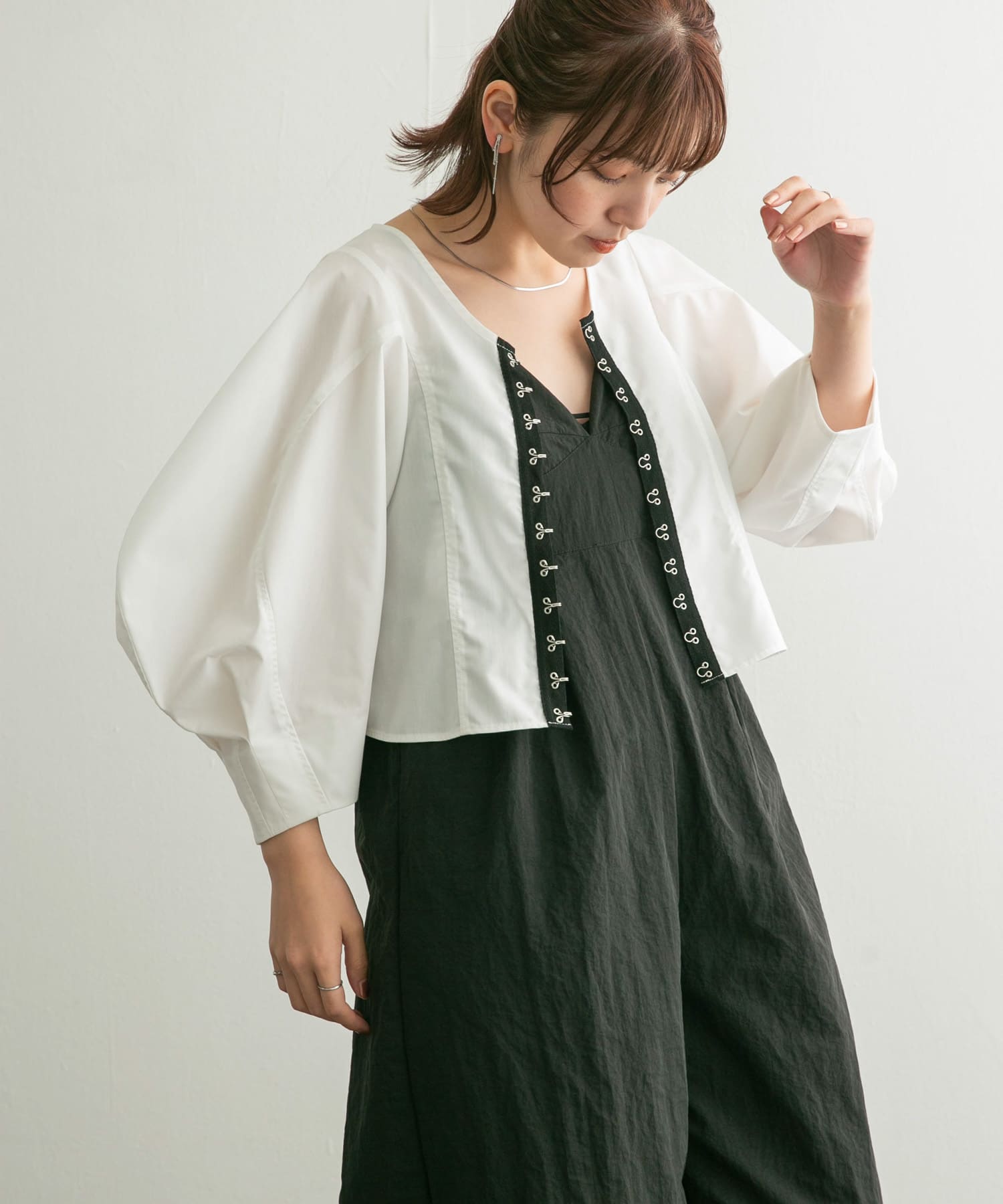 身長：160cm サイズ：one