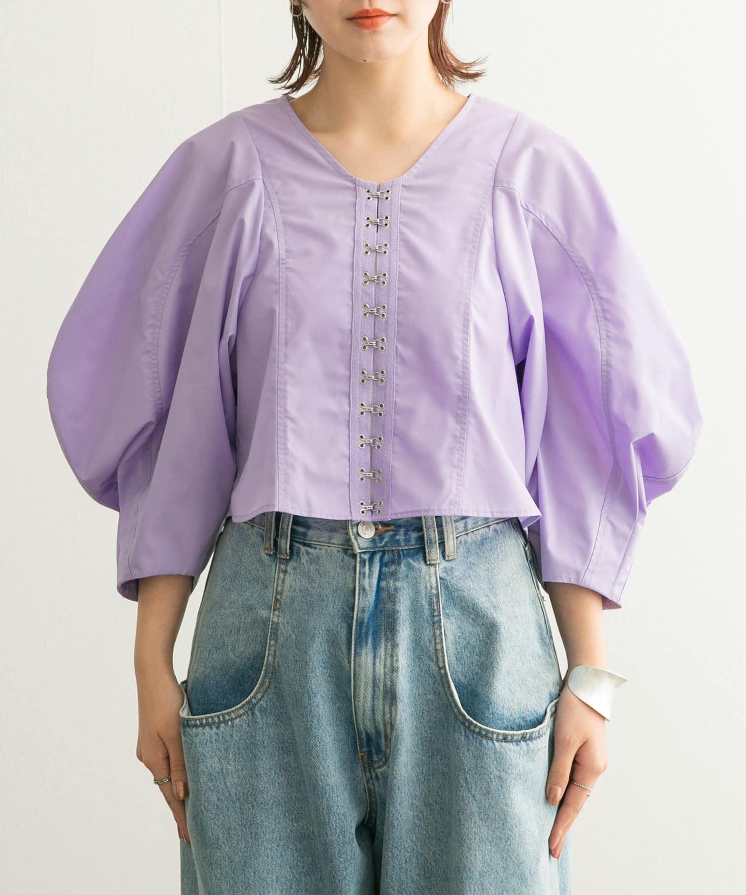 身長：160cm サイズ：one