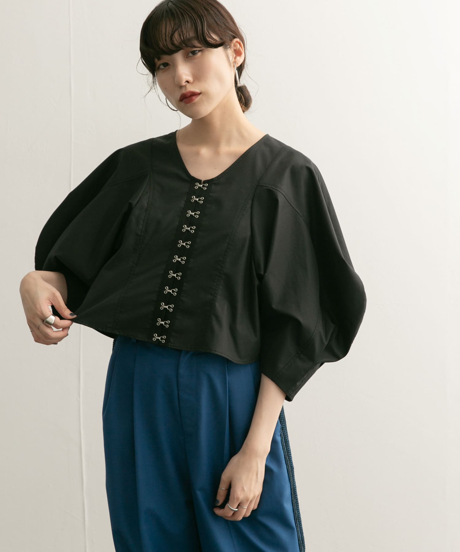 身長：160cm サイズ：one