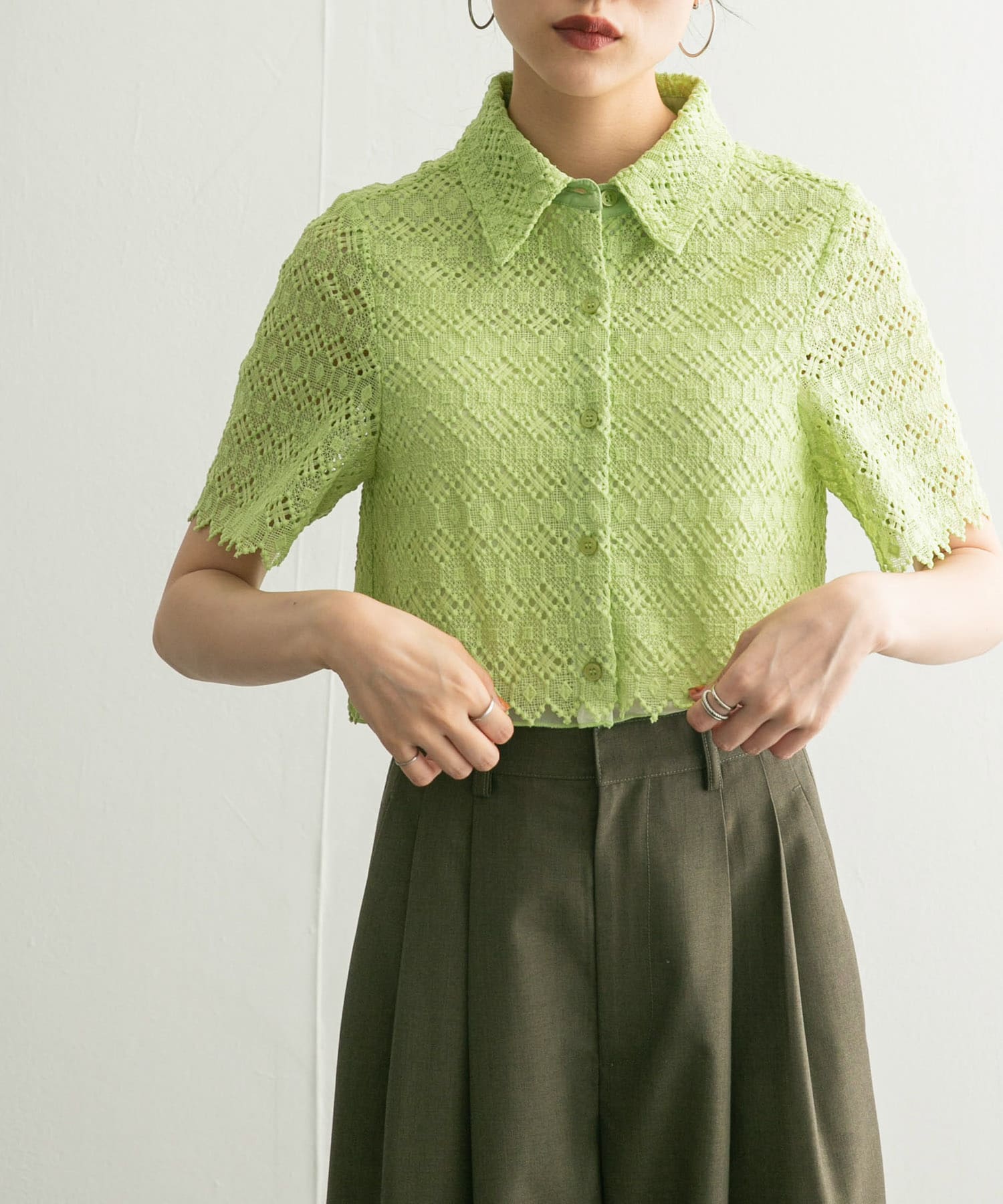 身長：160cm サイズ：one