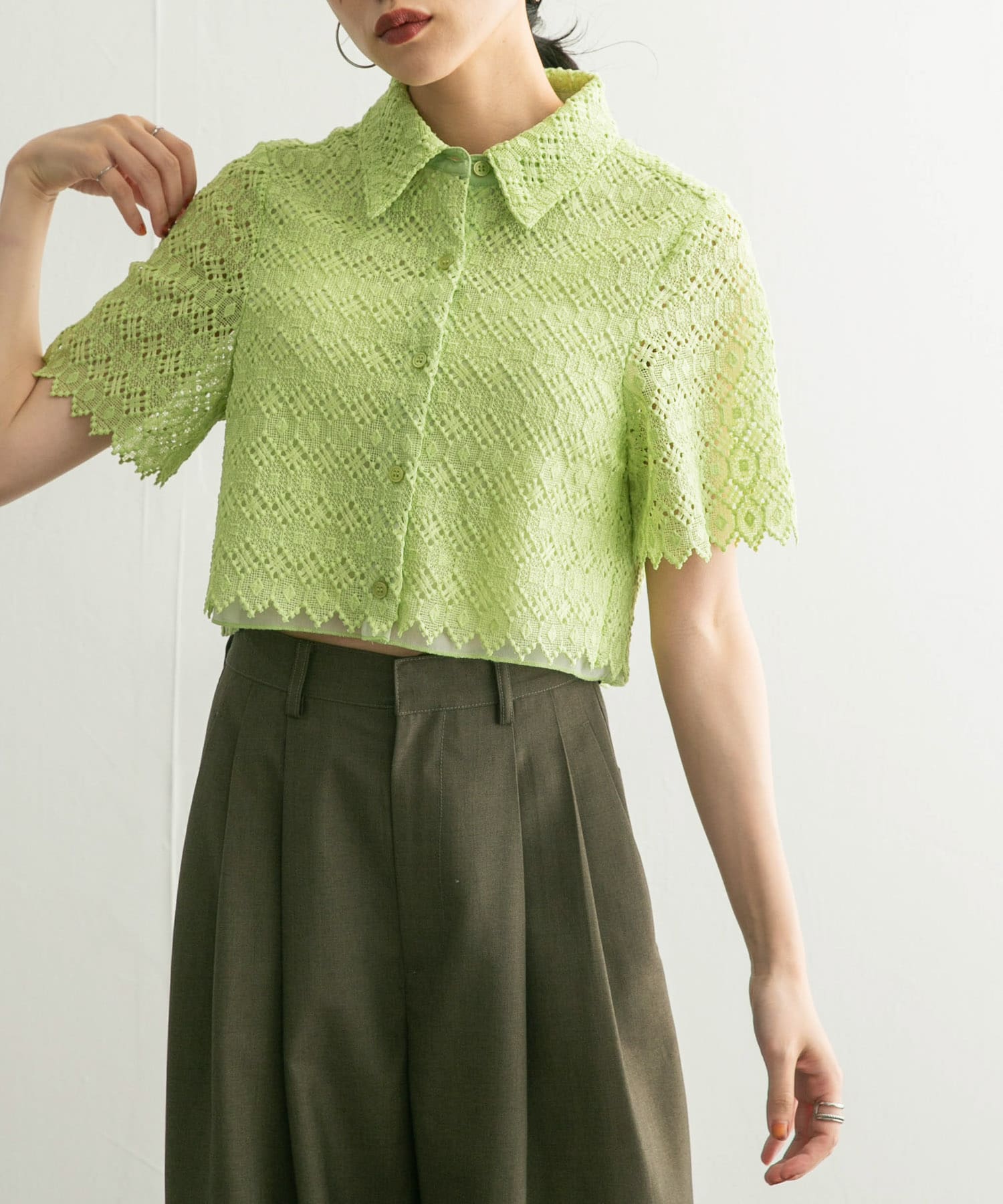 身長：160cm サイズ：one