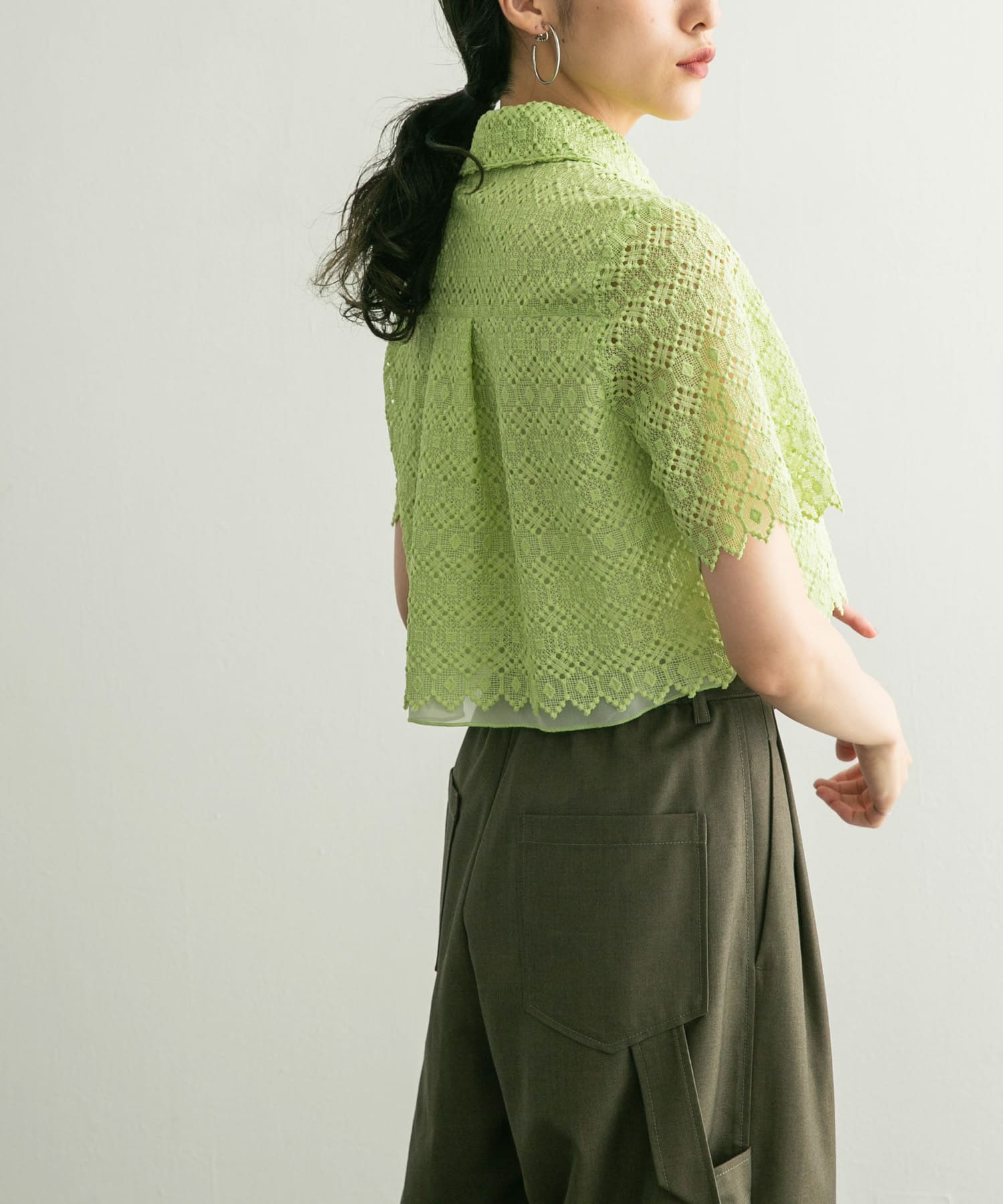 身長：160cm サイズ：one