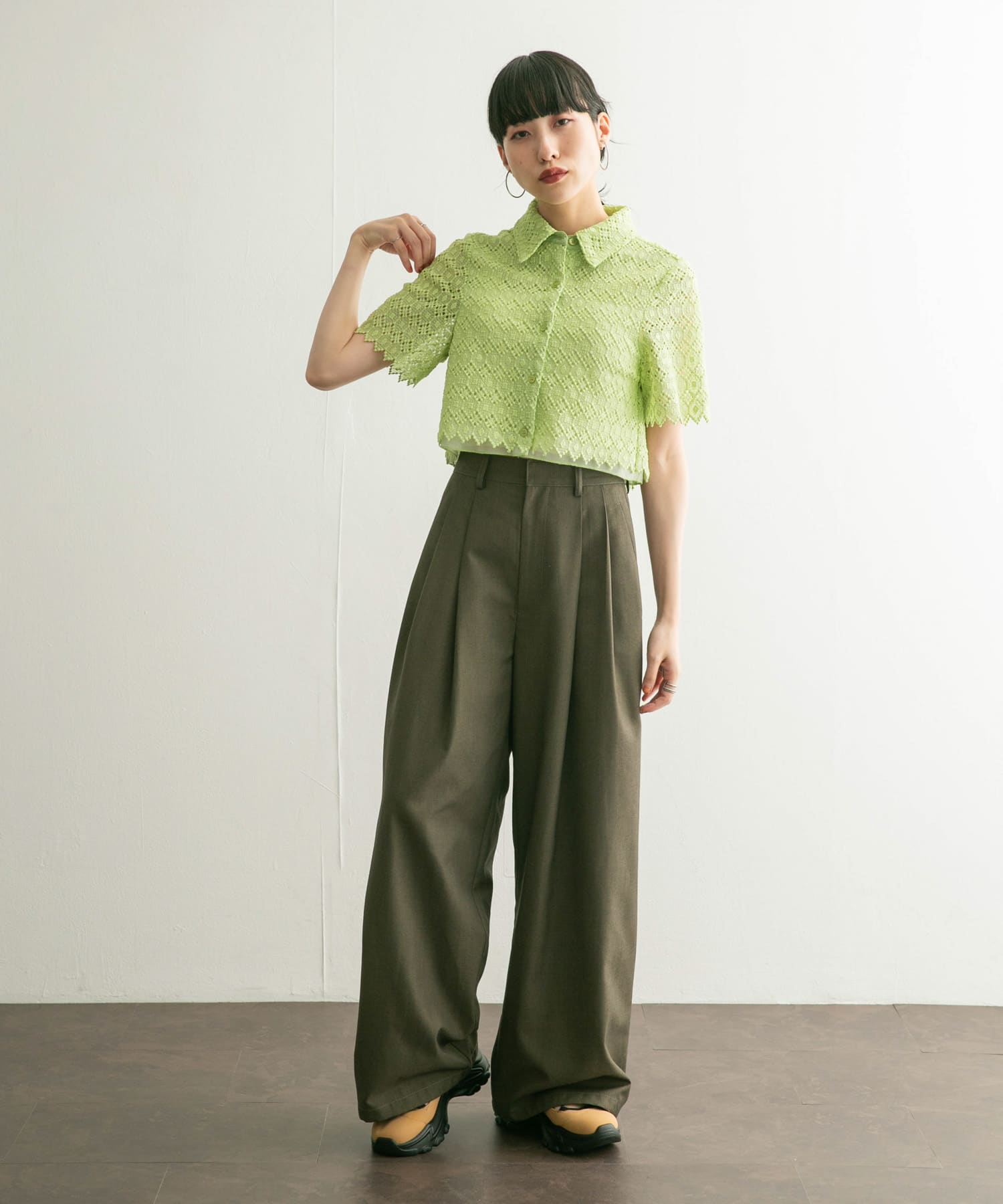 身長：160cm サイズ：one