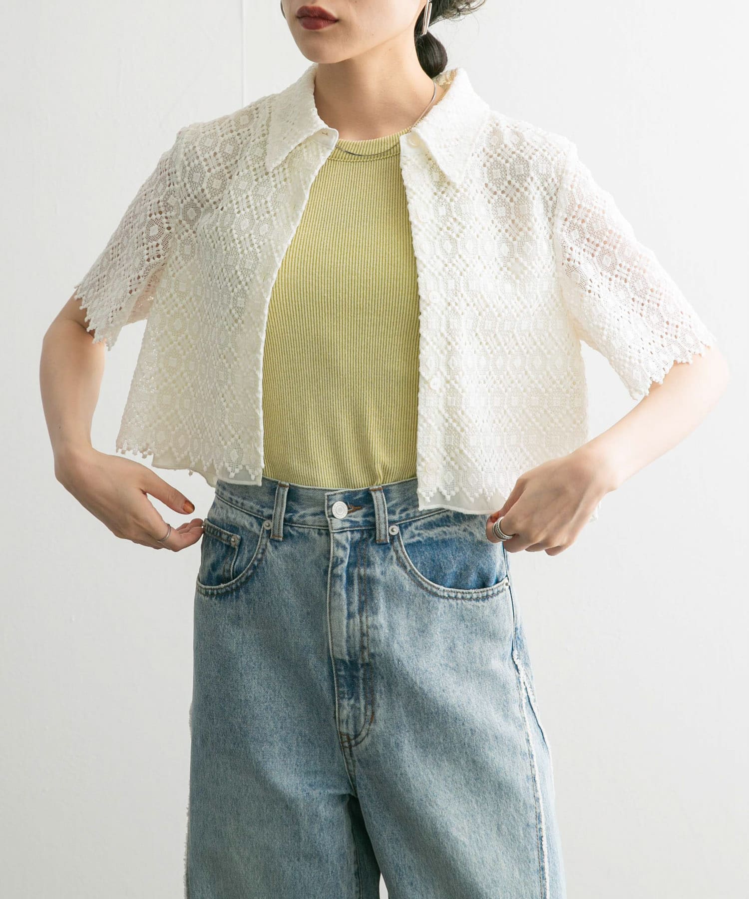 身長：160cm サイズ：one