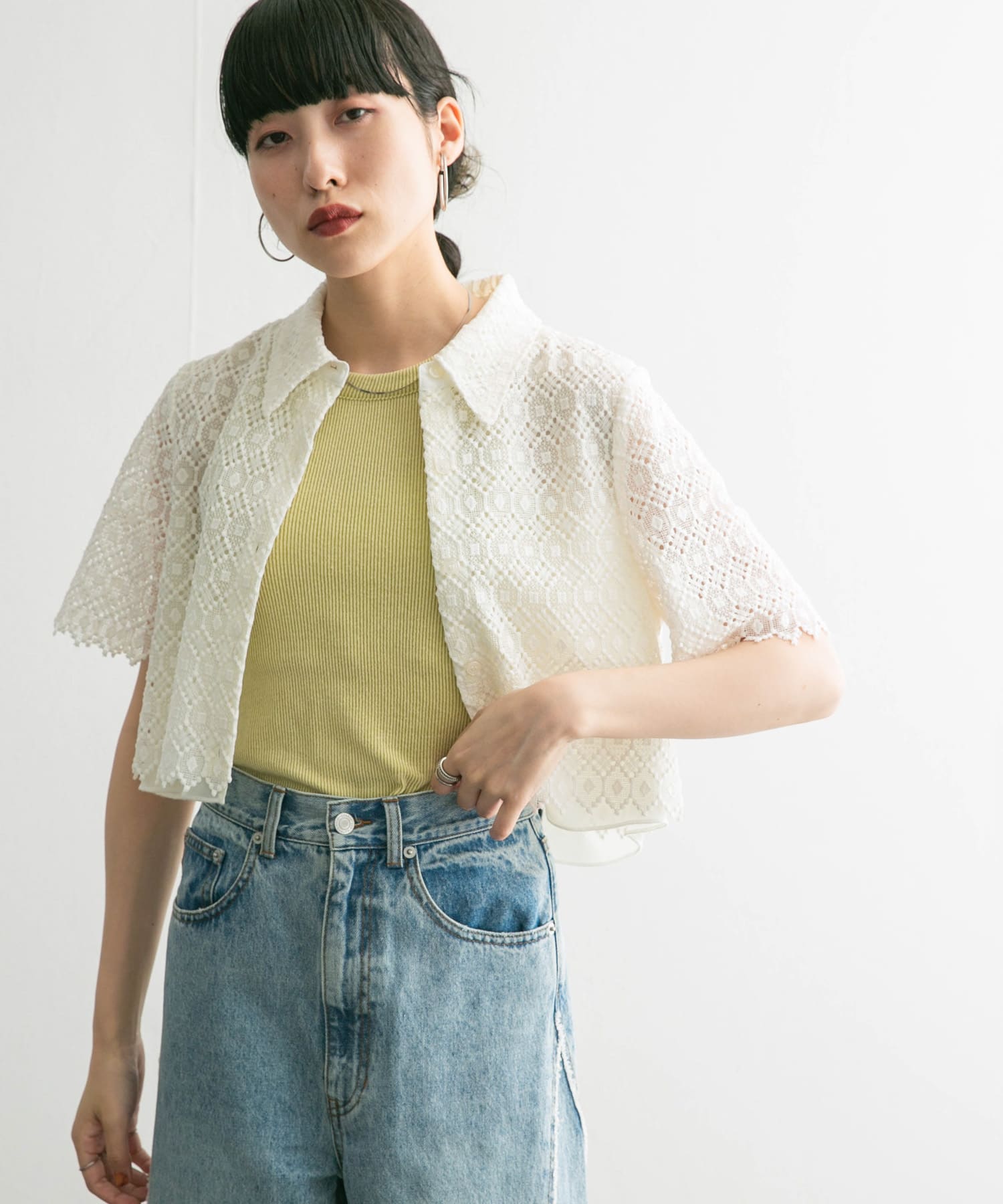 身長：160cm サイズ：one