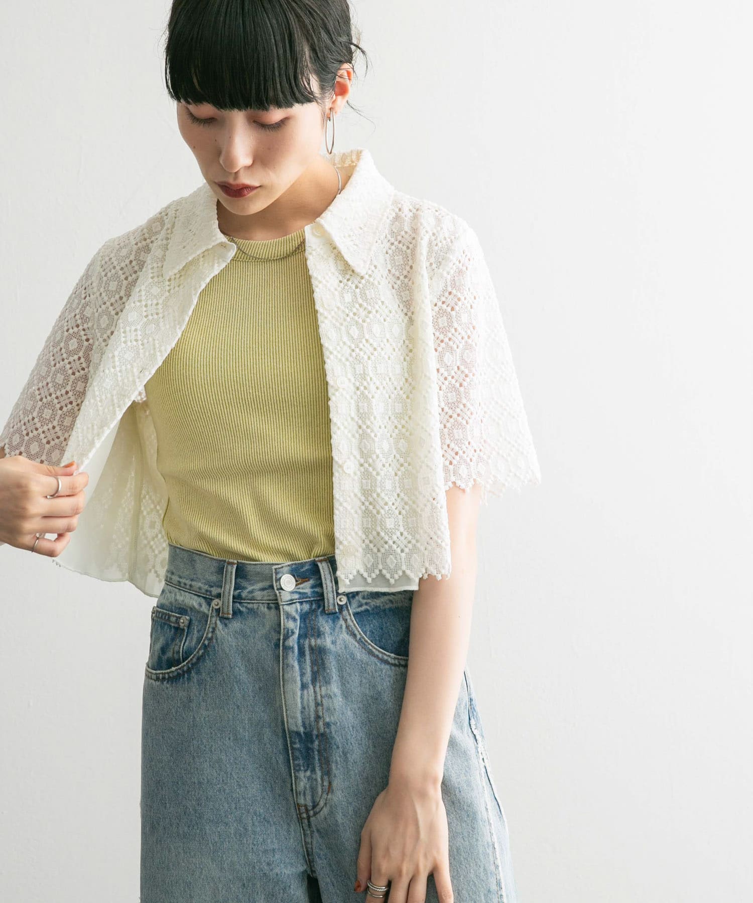 身長：160cm サイズ：one