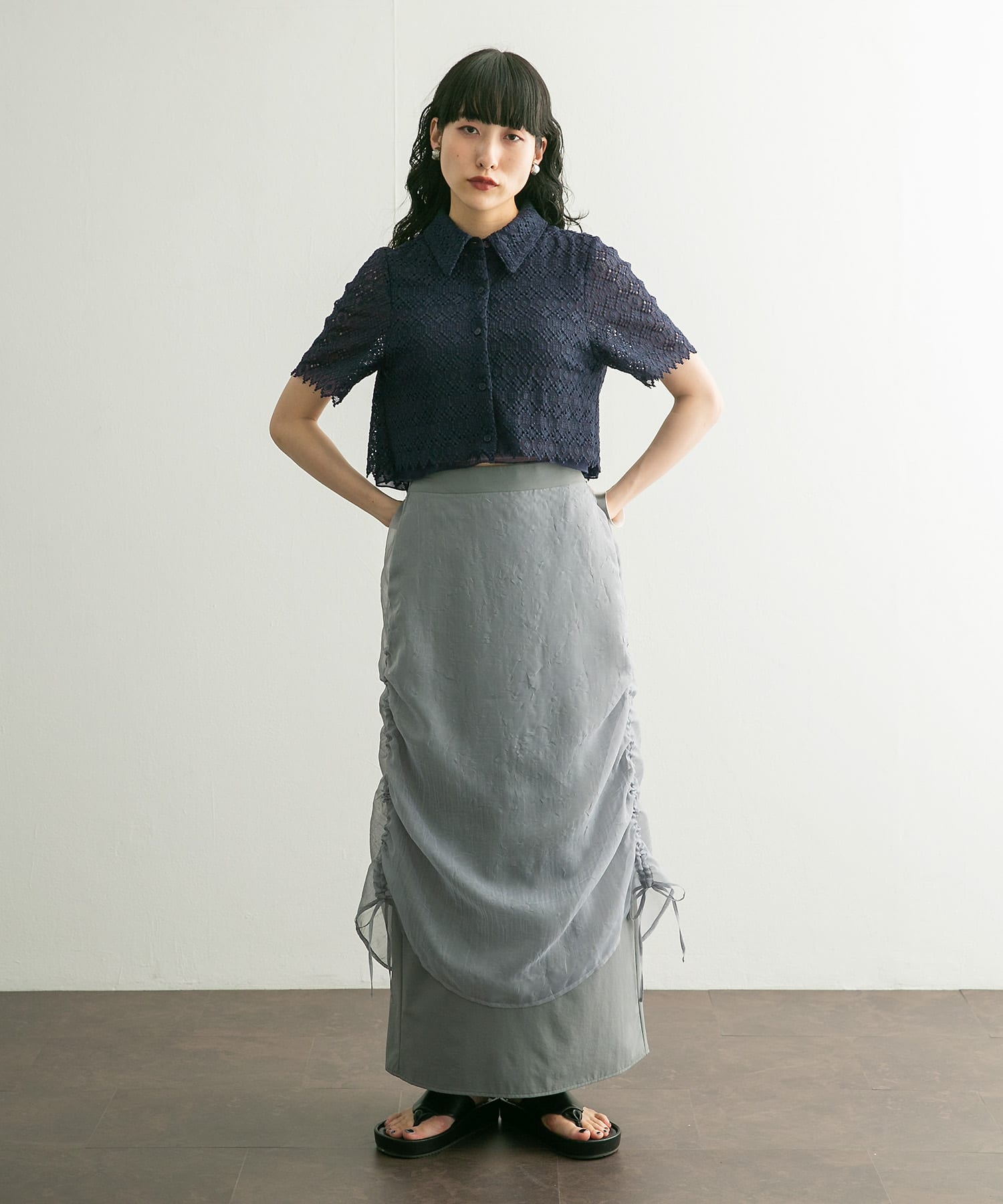 身長：160cm サイズ：one