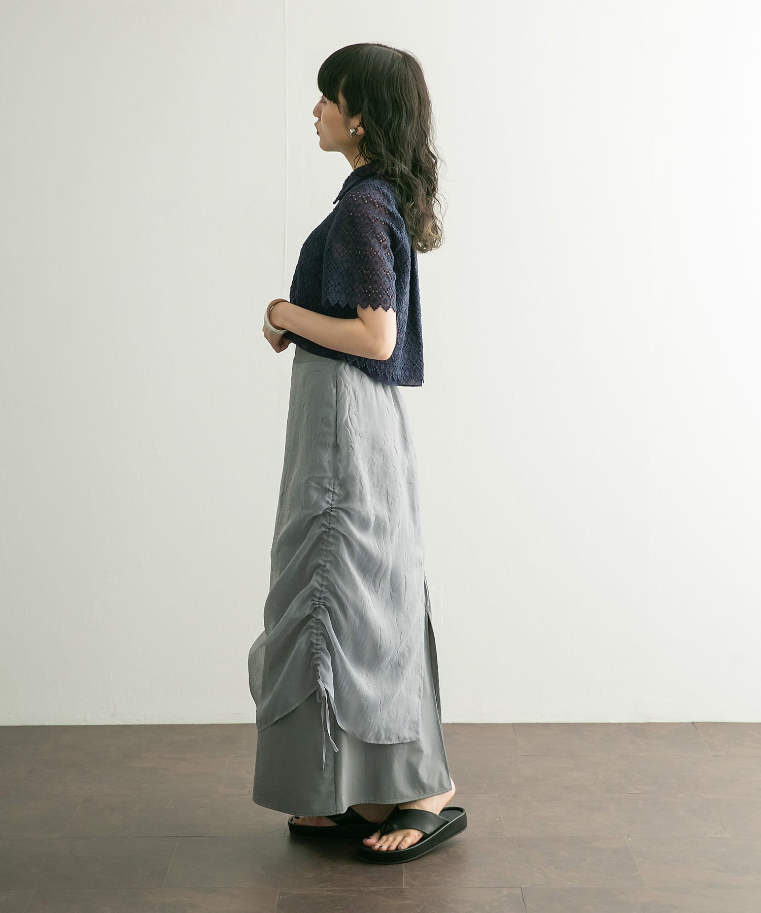 身長：160cm サイズ：one