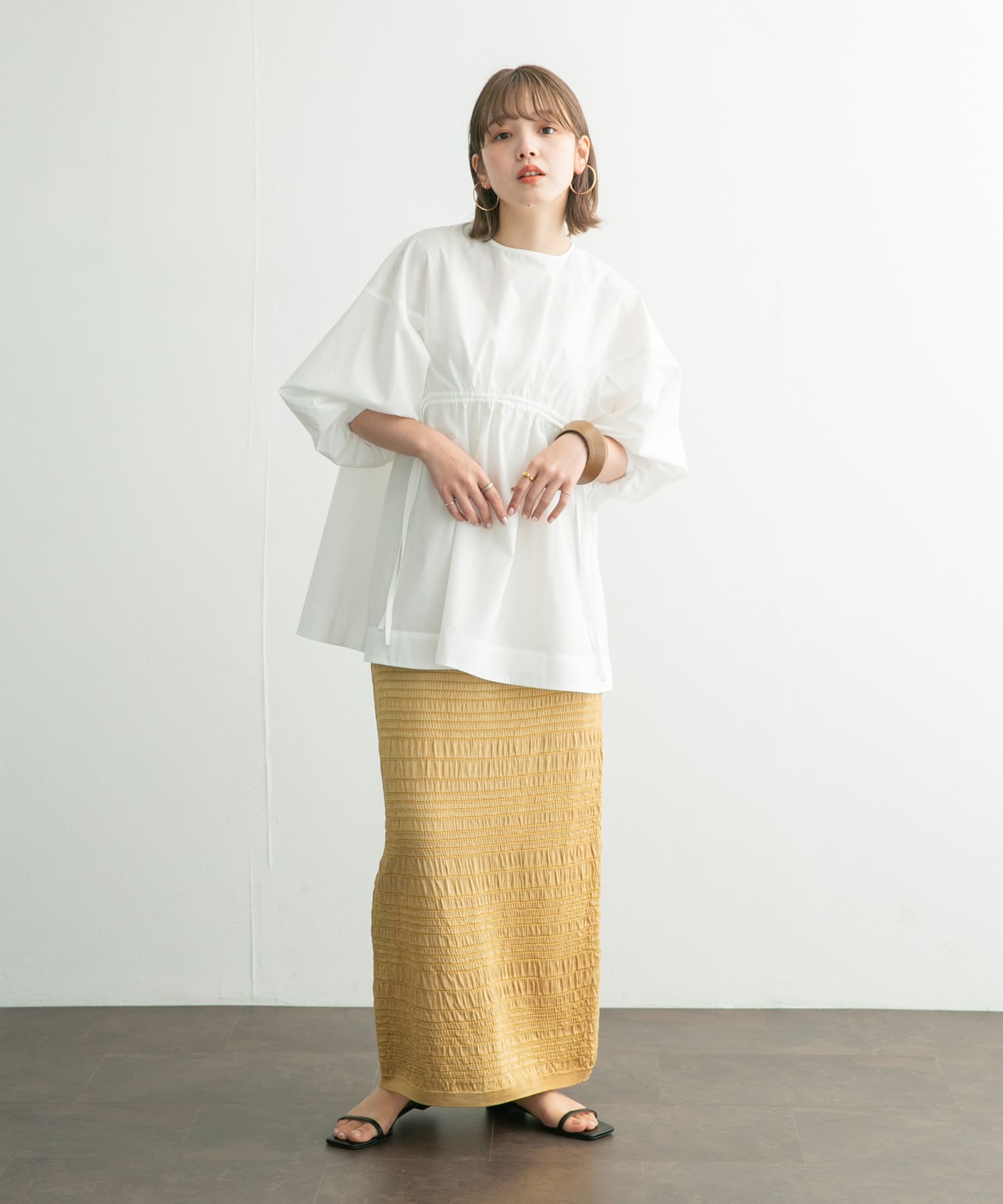 身長：160cm サイズ：one