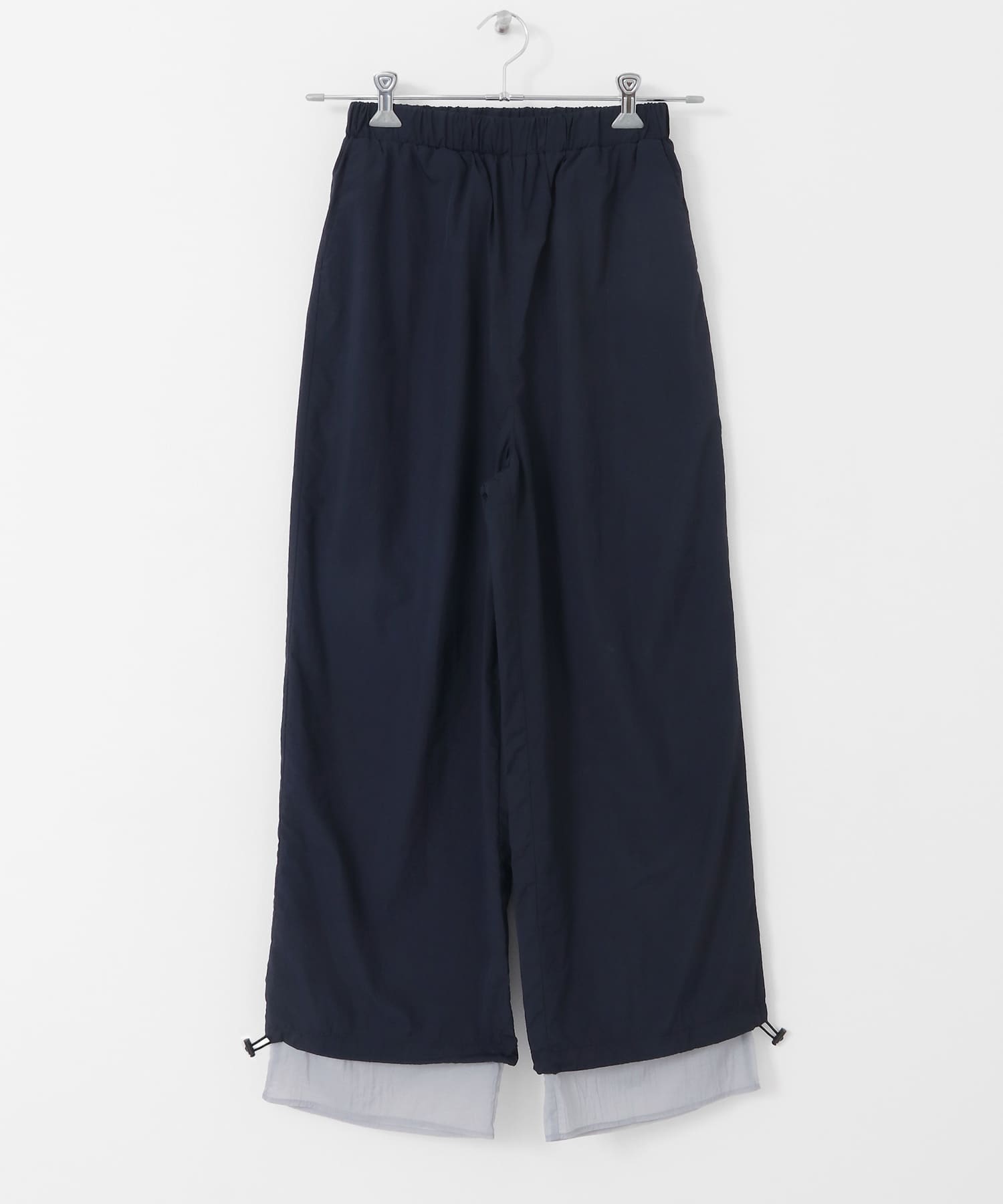 ドロストレイヤードパンツ NAVY one