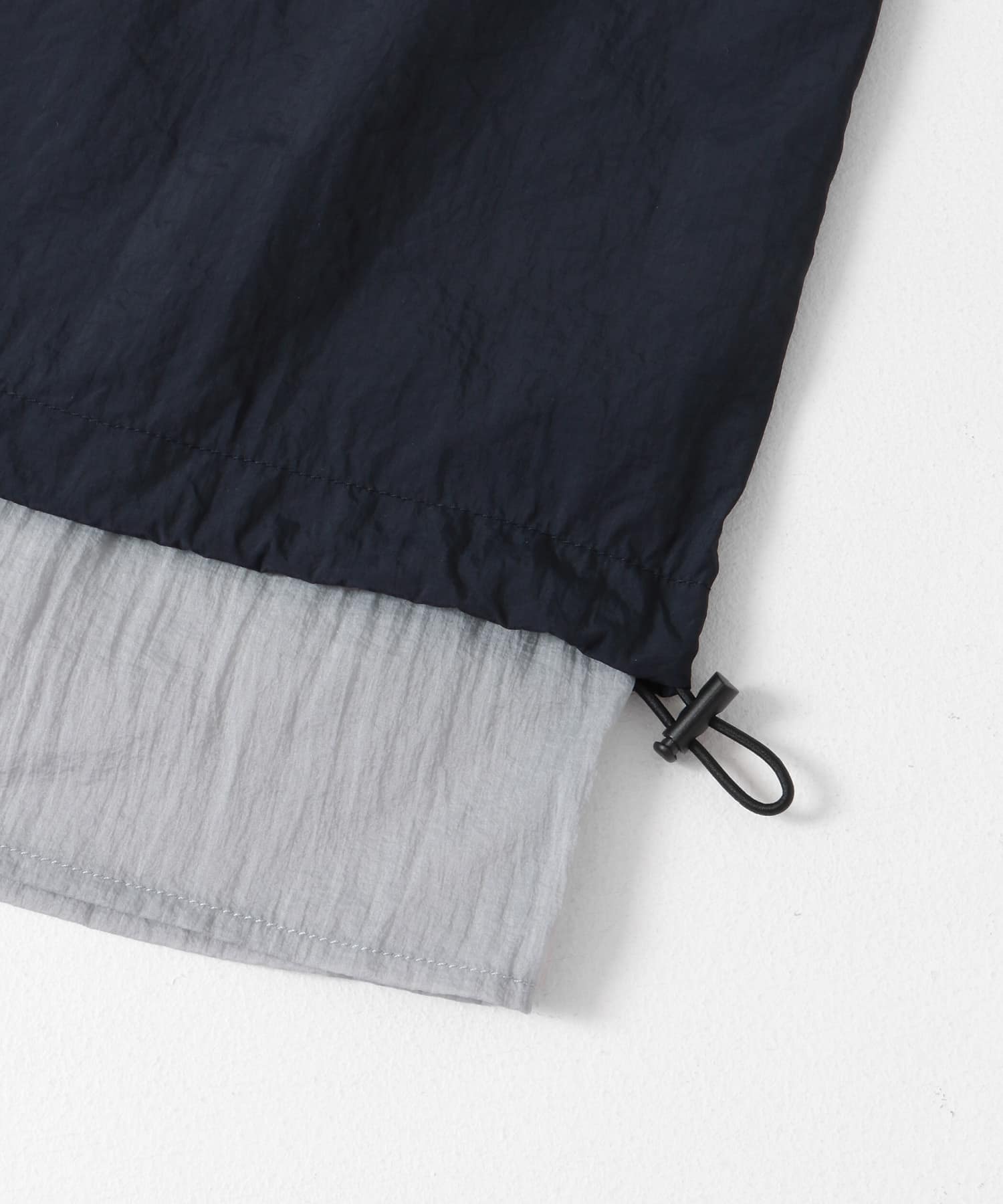 ドロストレイヤードパンツ NAVY one
