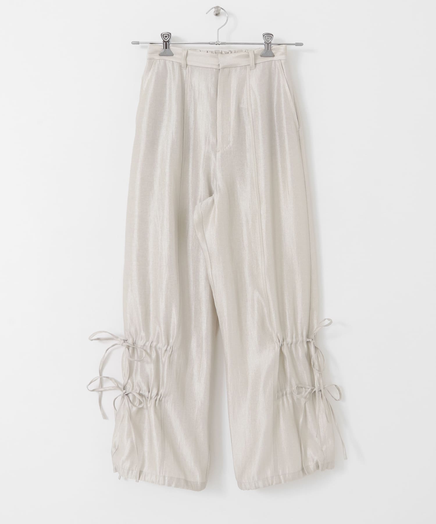シャイニーリボンパンツ BEIGE one