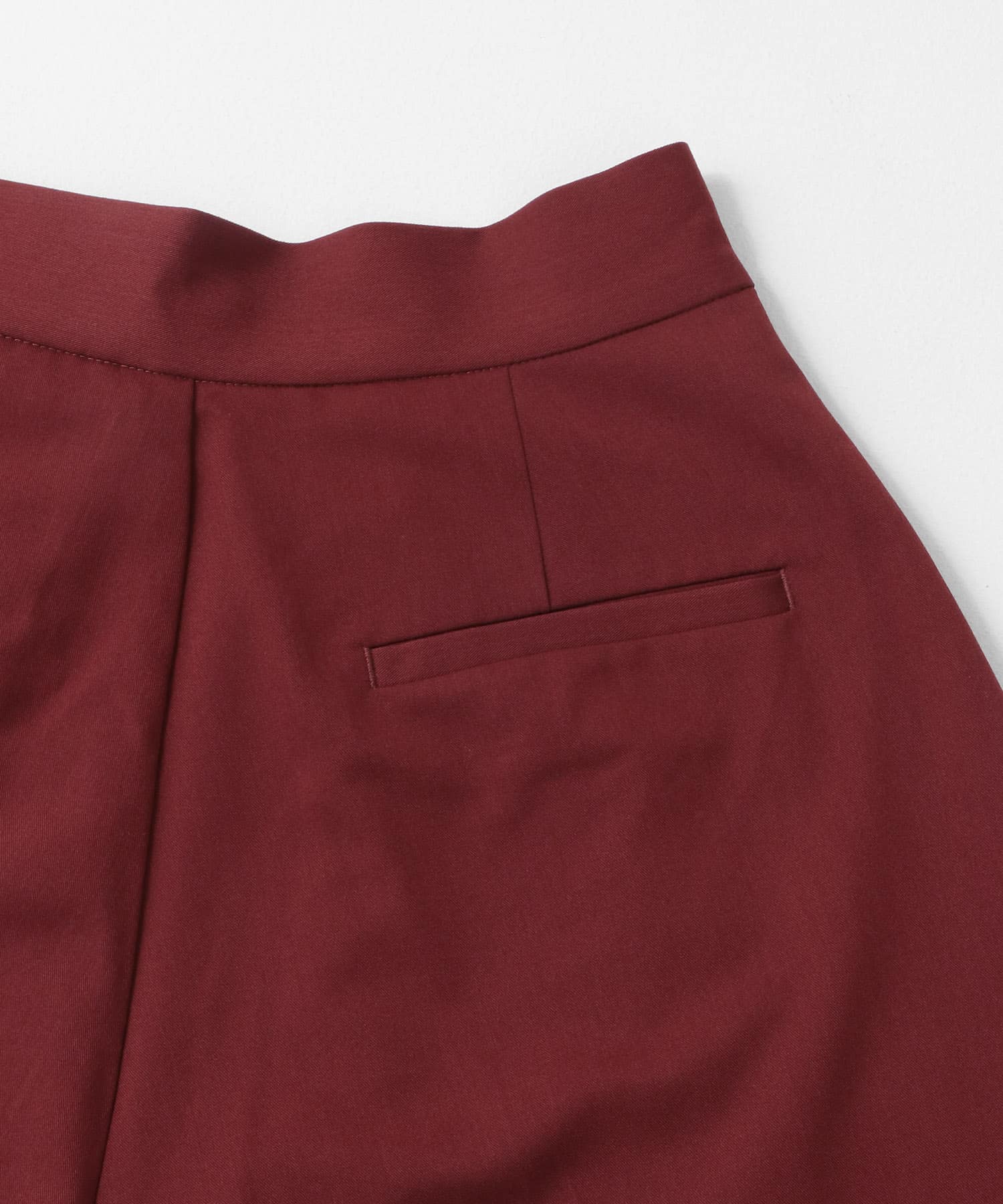 レースヘムクロップドパンツ BORDEAUX 36