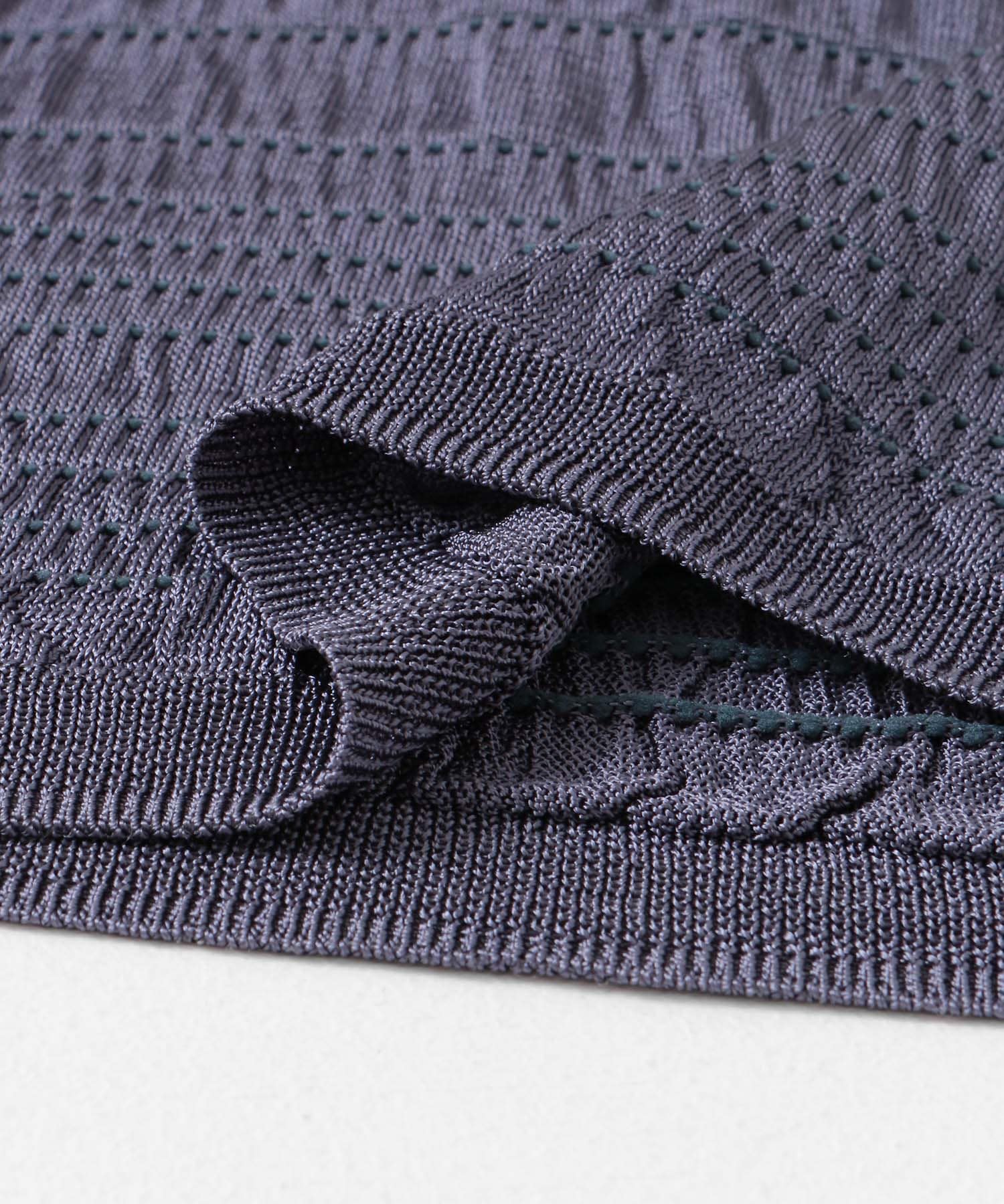 Iラインシャーリングニットスカート ASH BLUE one