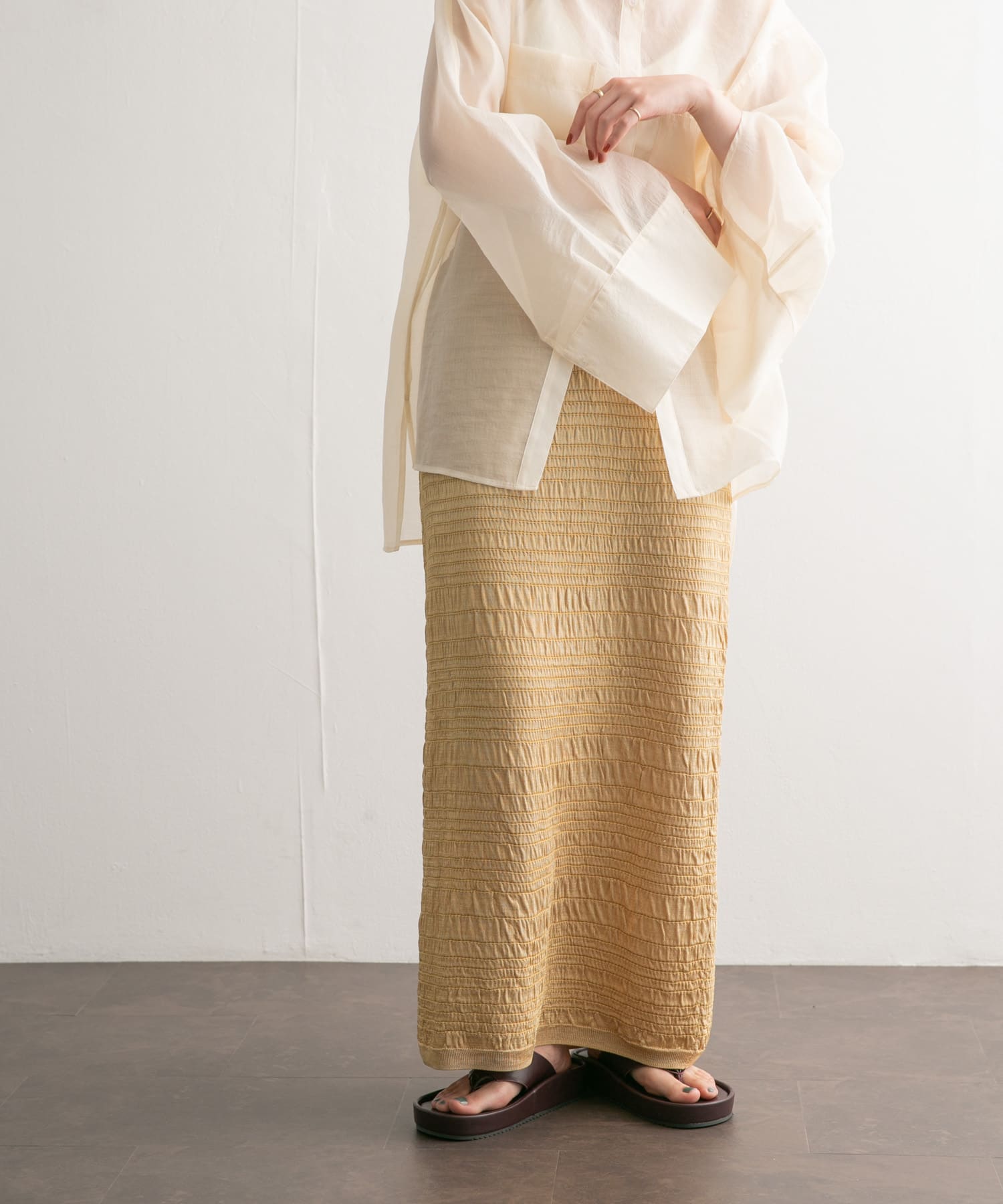 身長：160cm サイズ：one