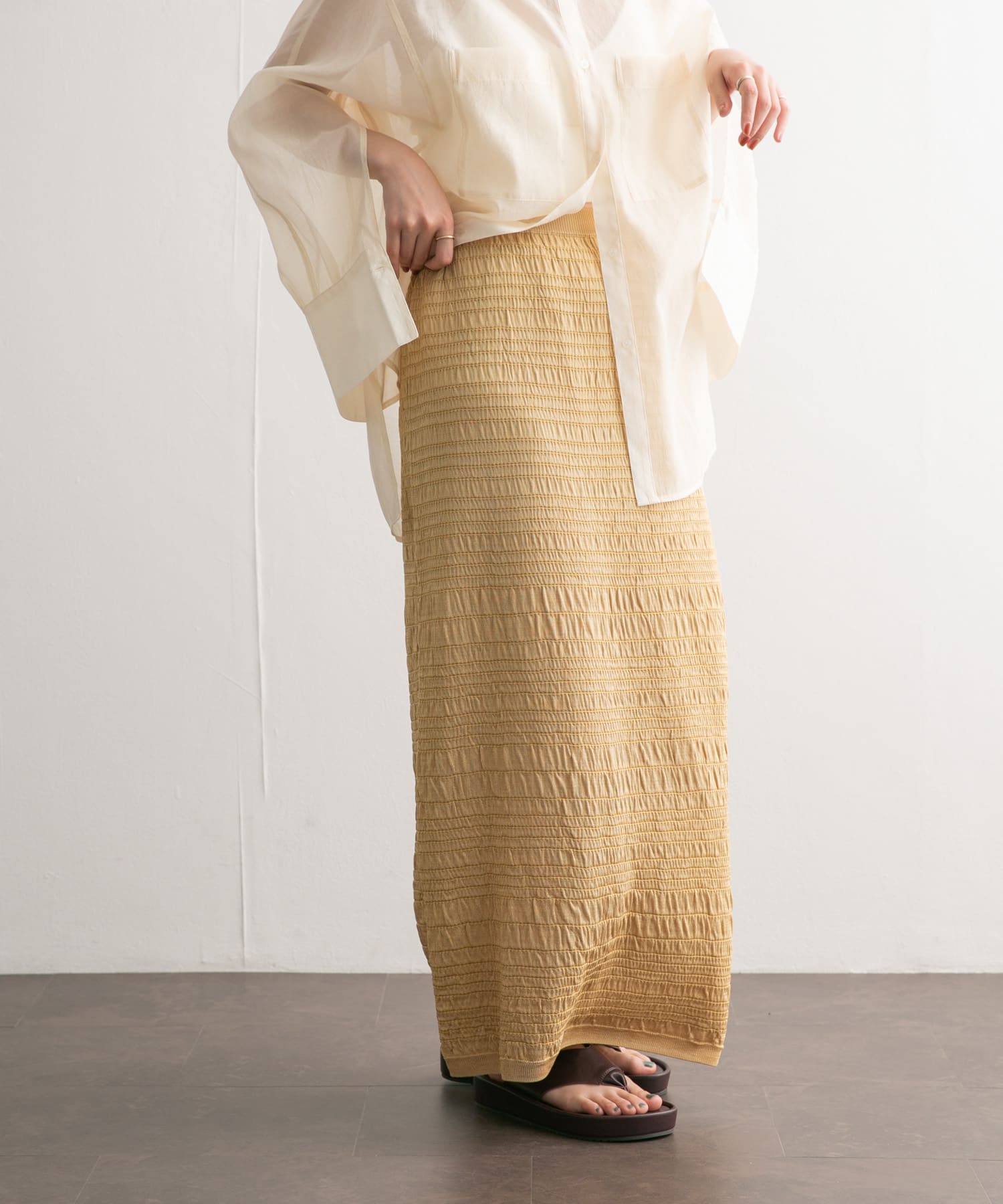 身長：160cm サイズ：one