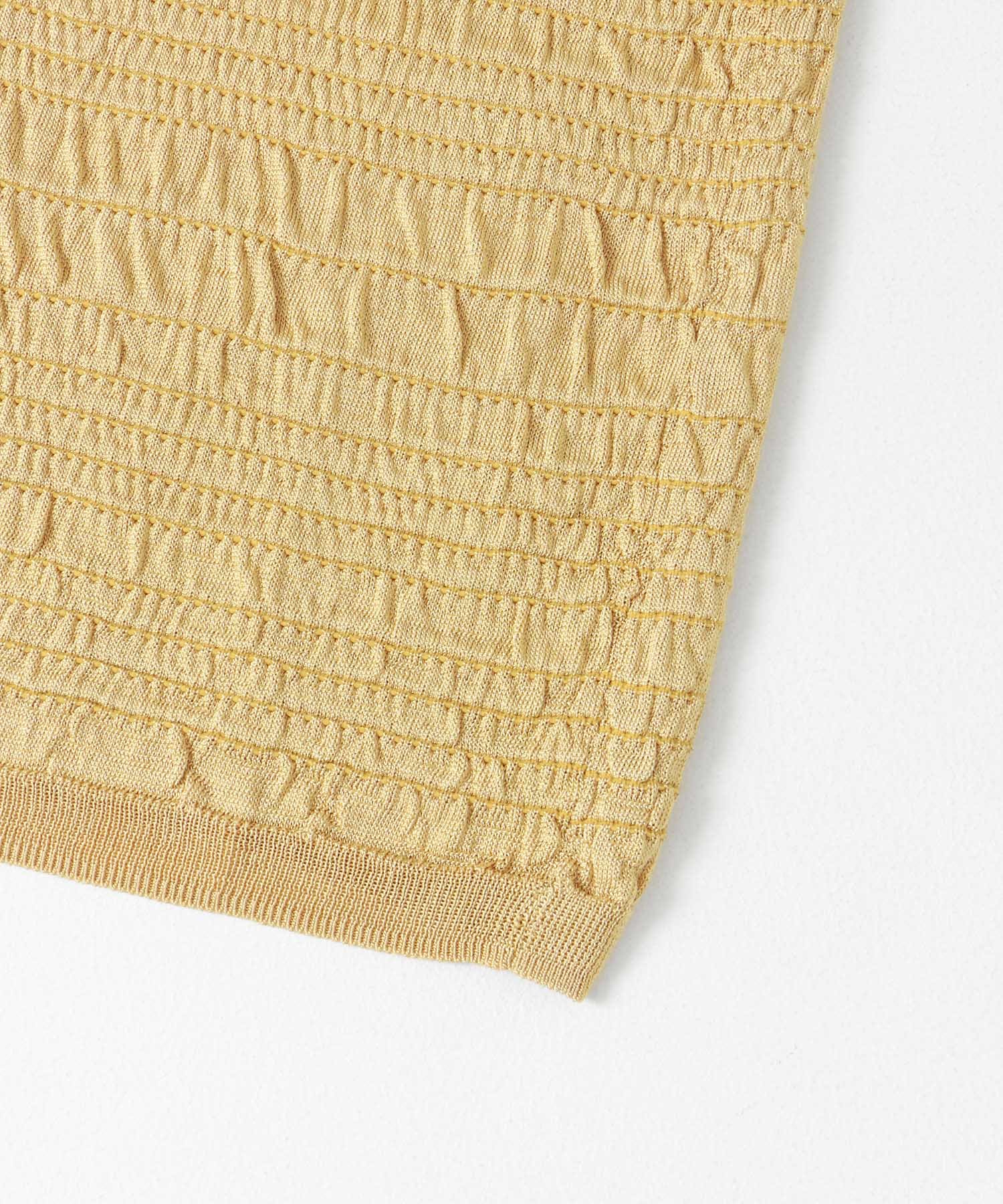 Iラインシャーリングニットスカート GOLD one