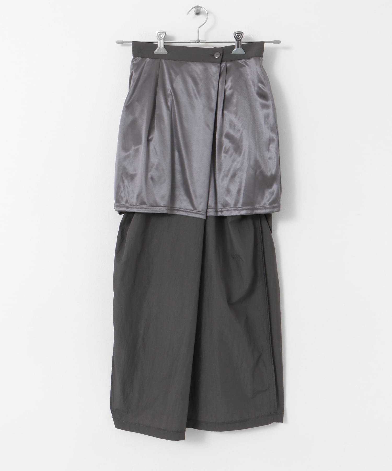 サイドタックデザインスカート CHARCOAL one