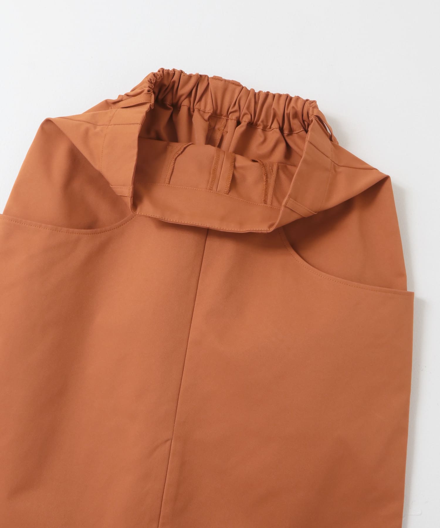 フロントZIPペンシルスカート TERRACOTTA one