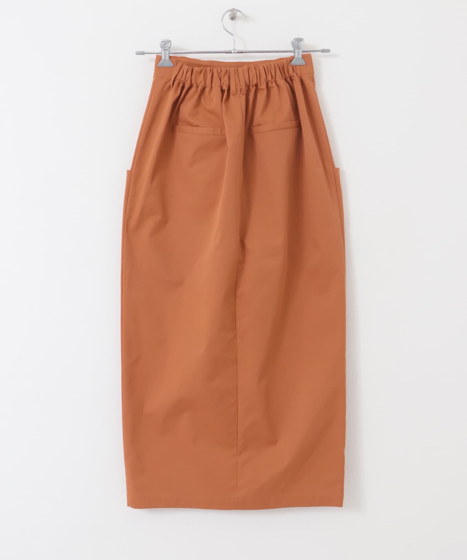 フロントZIPペンシルスカート TERRACOTTA one