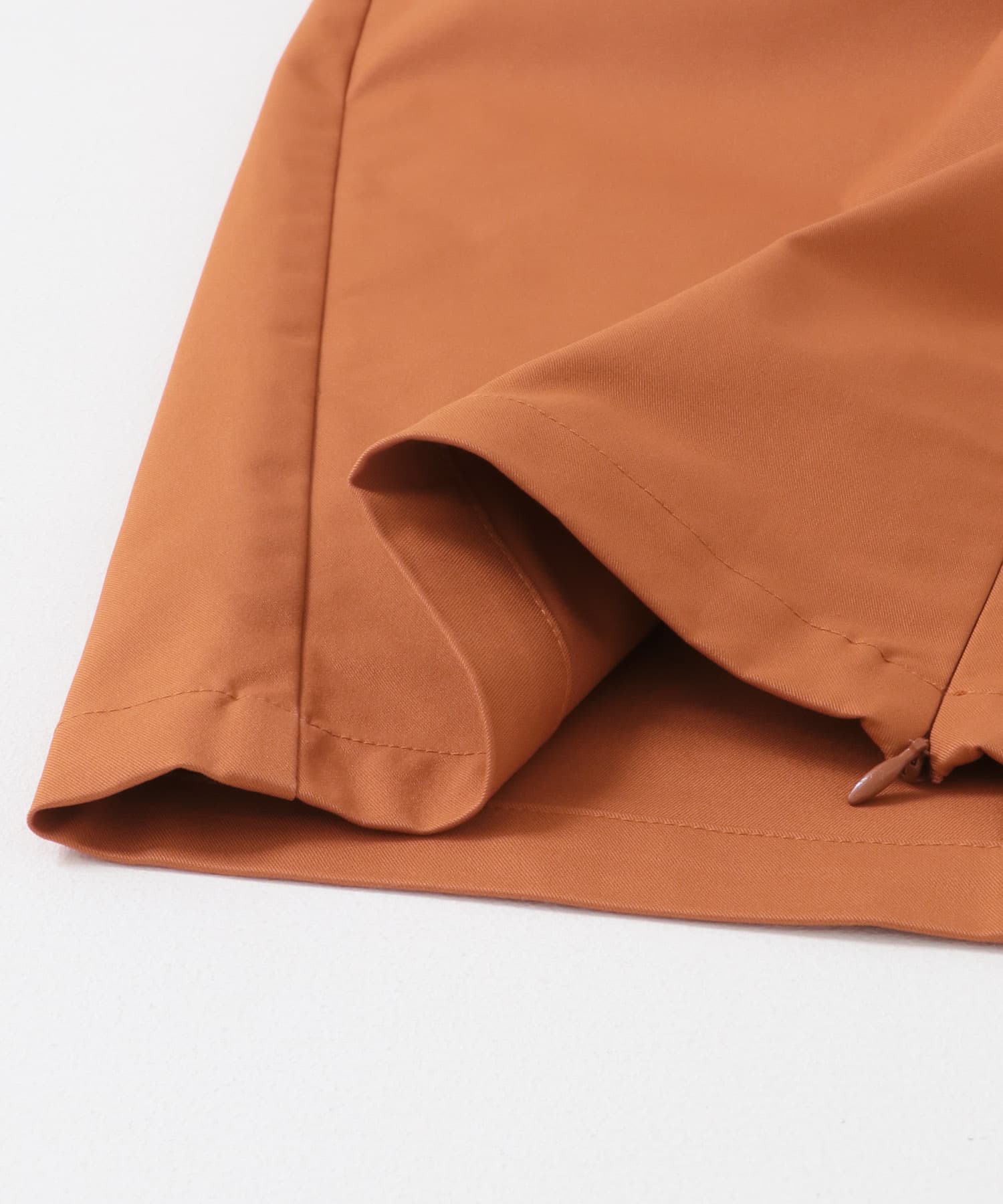 フロントZIPペンシルスカート TERRACOTTA one