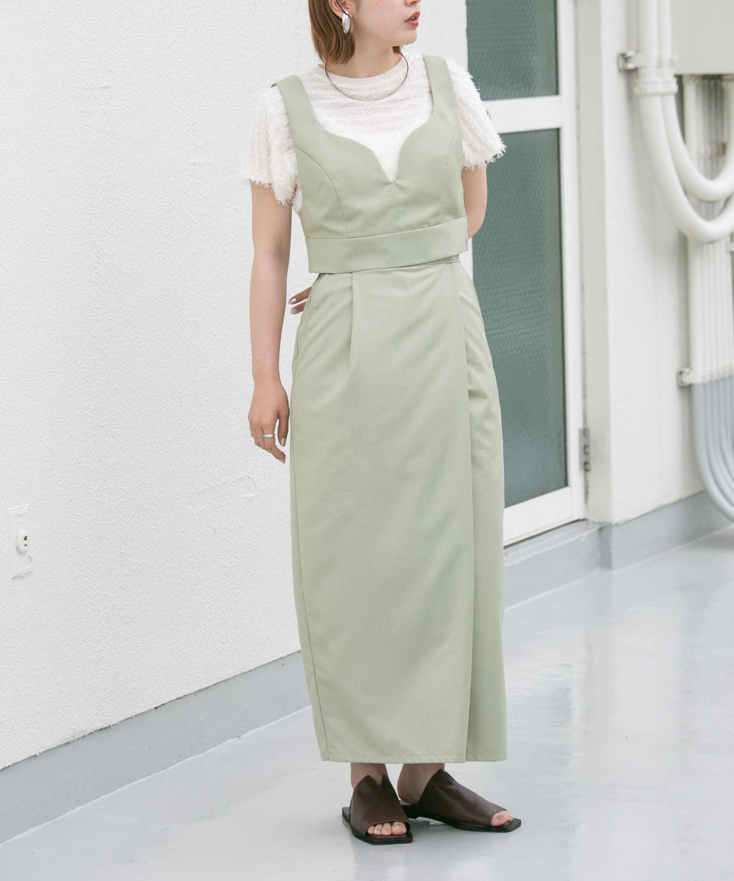 ビスチェSETワンピース L.KHAKI 36