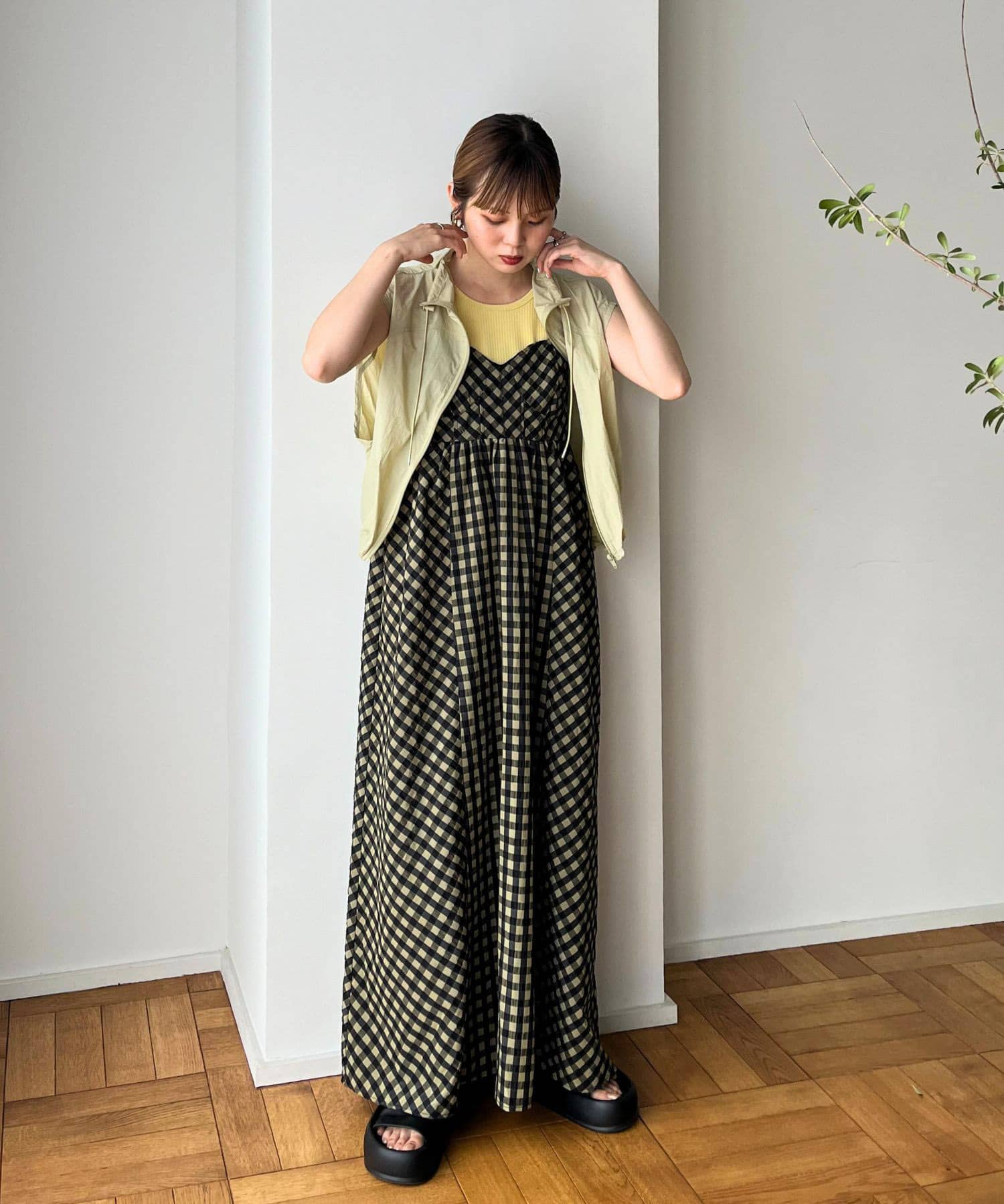 身長：153cm サイズ：one