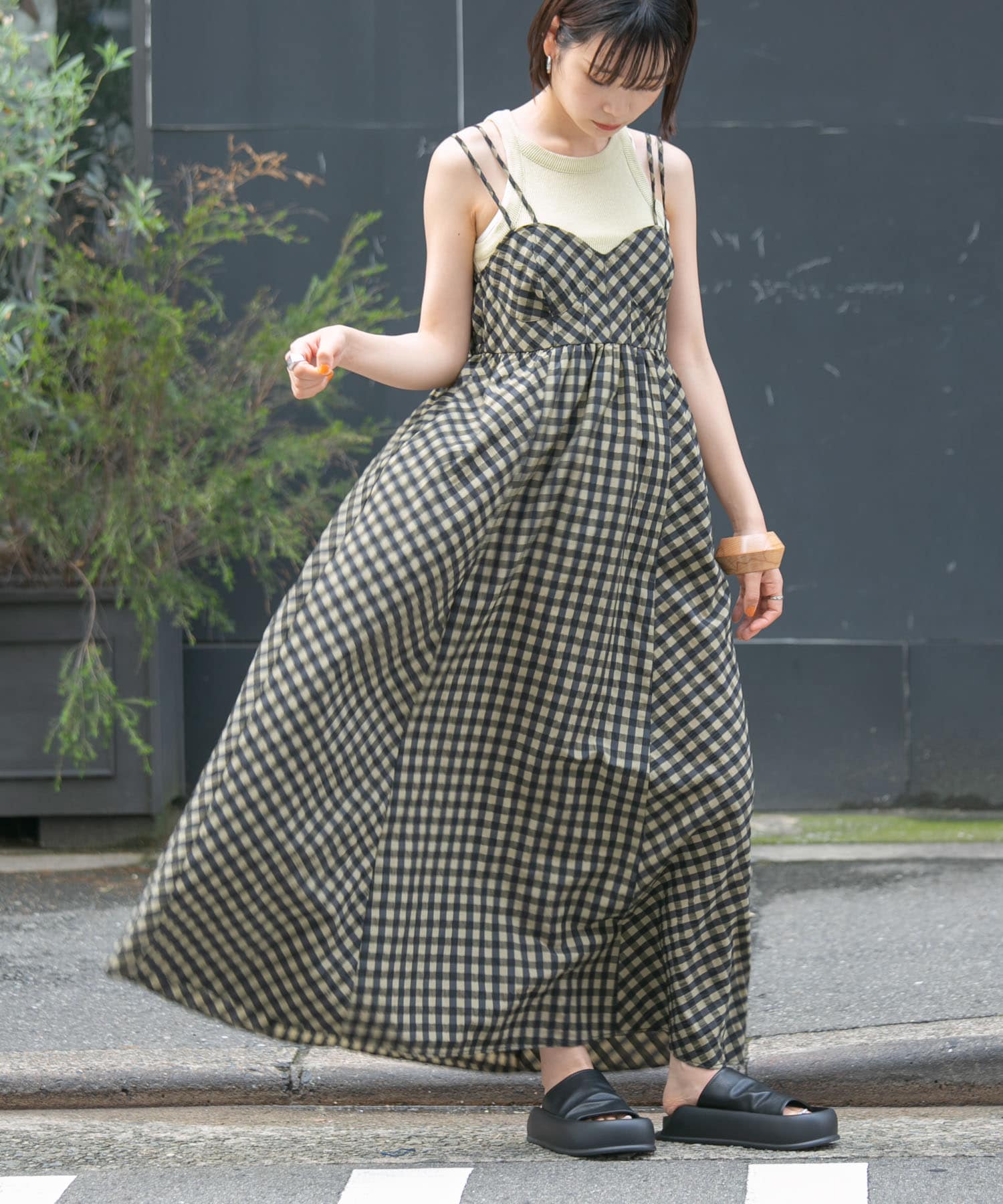 身長：160cm サイズ：one