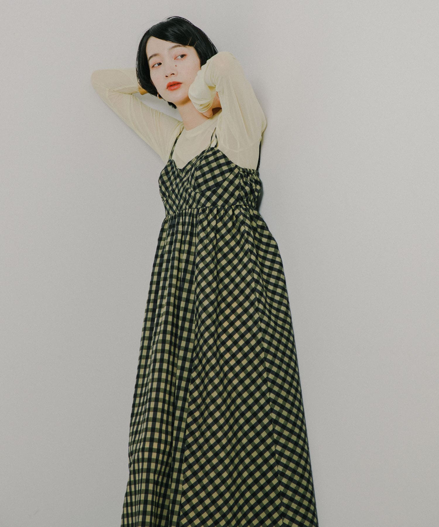 身長：159cm サイズ：one